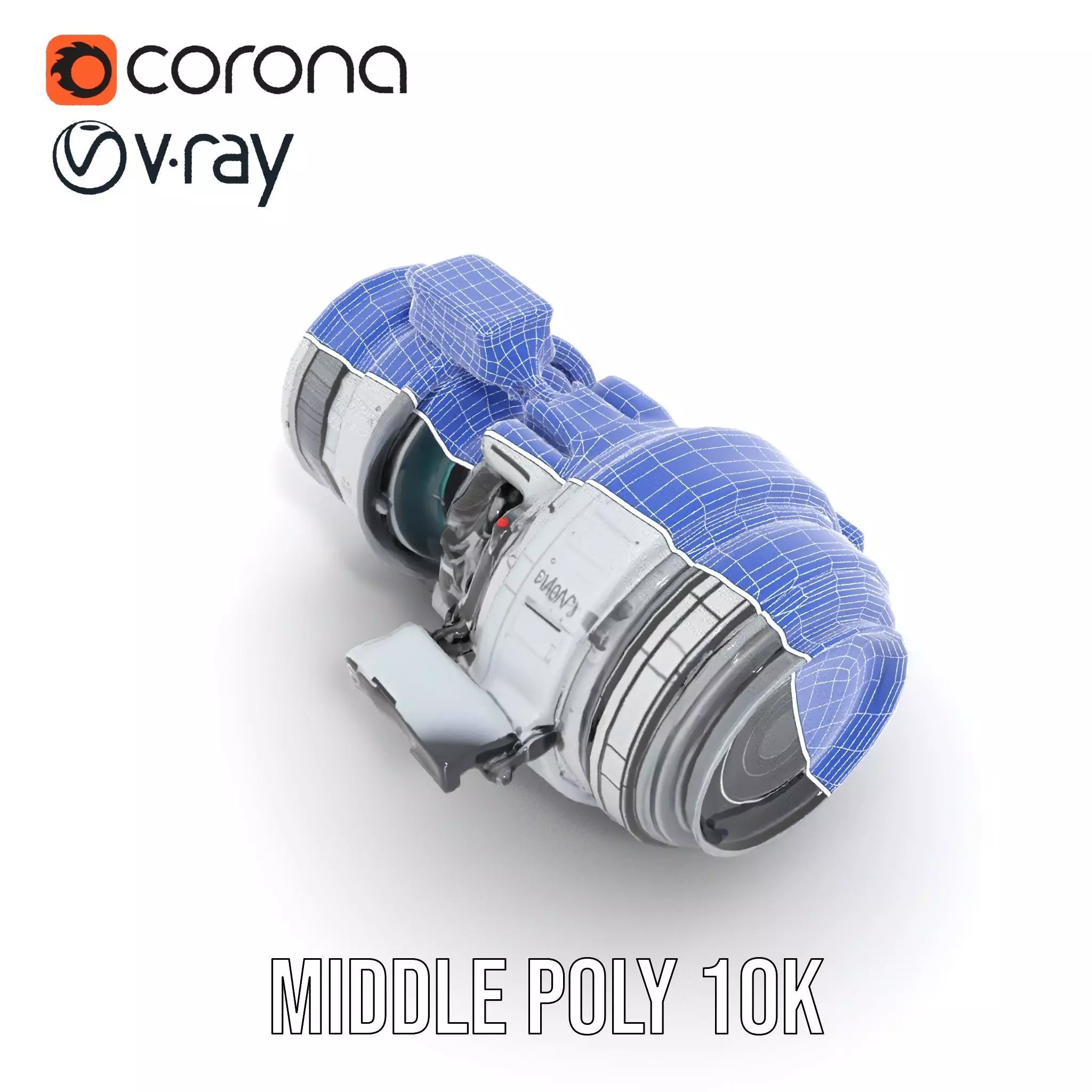 Futuristic Camera Lens Model Pack for SciFi Environments Low-poly 3D model_14