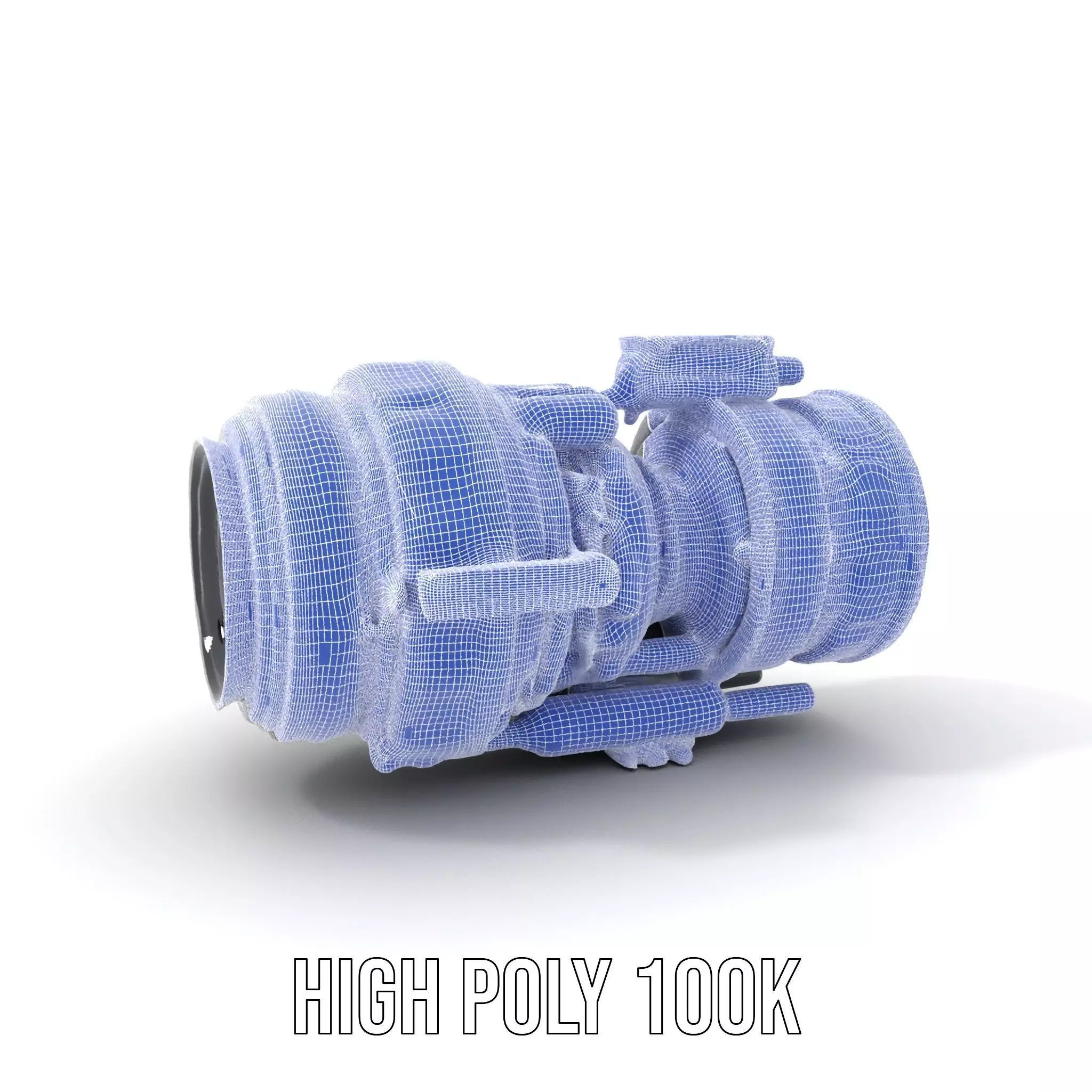 Futuristic Camera Lens Model Pack for SciFi Environments Low-poly 3D model_5