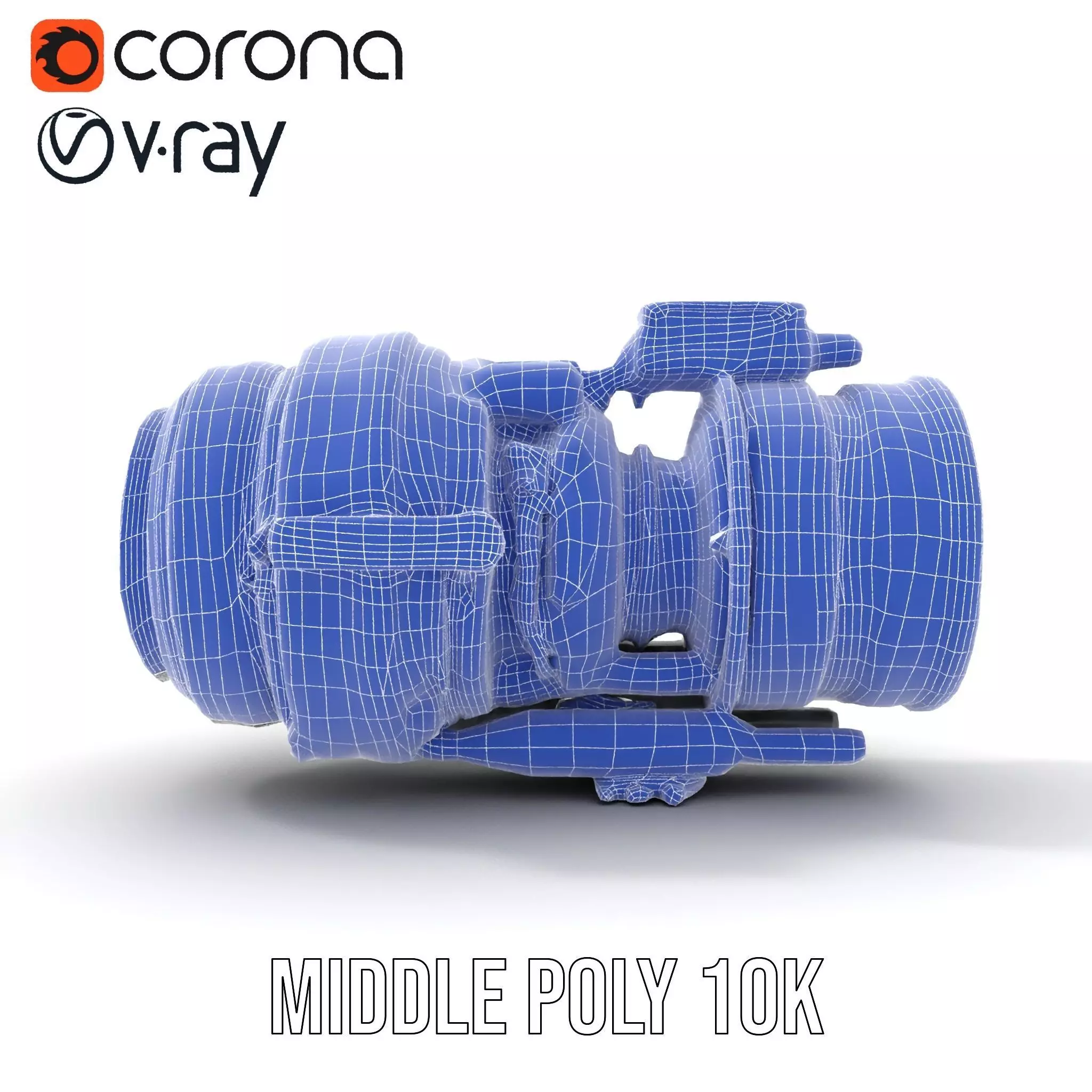Futuristic Camera Lens Model Pack for SciFi Environments Low-poly 3D model_30