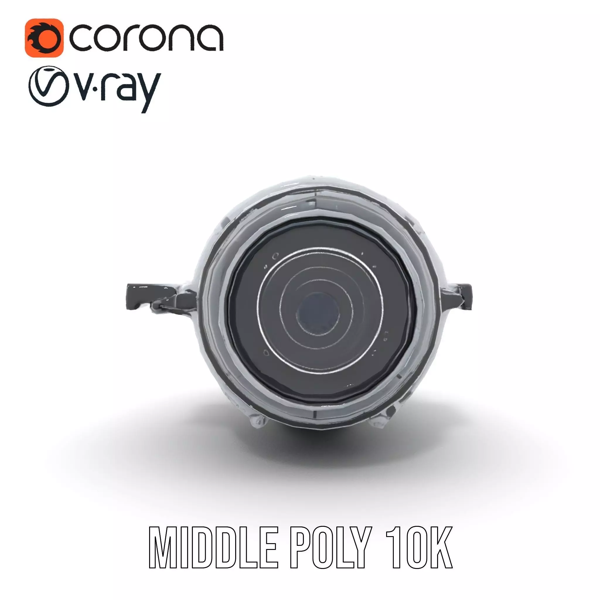 Futuristic Camera Lens Model Pack for SciFi Environments Low-poly 3D model_19