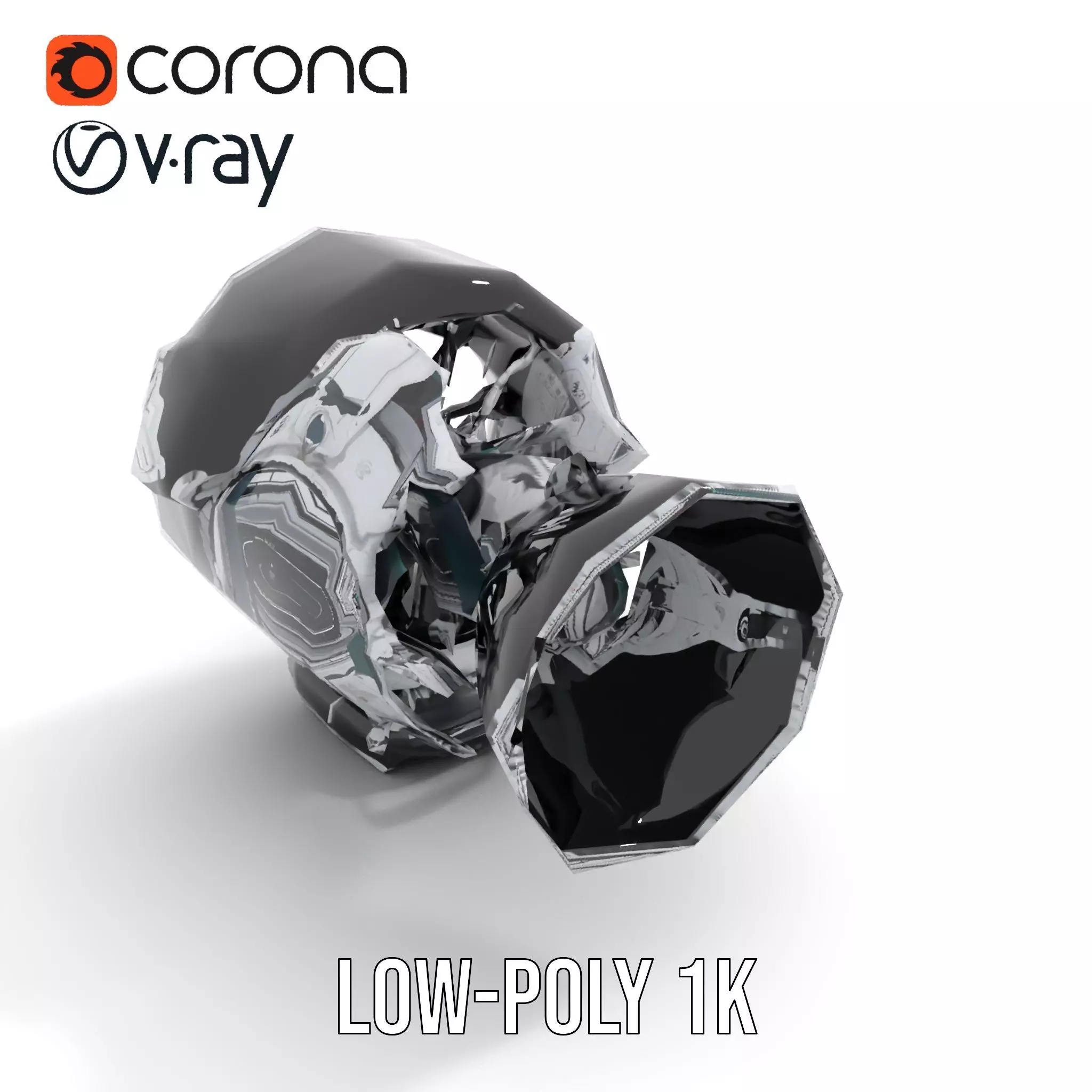 Futuristic Camera Lens Model Pack for SciFi Environments Low-poly 3D model_20