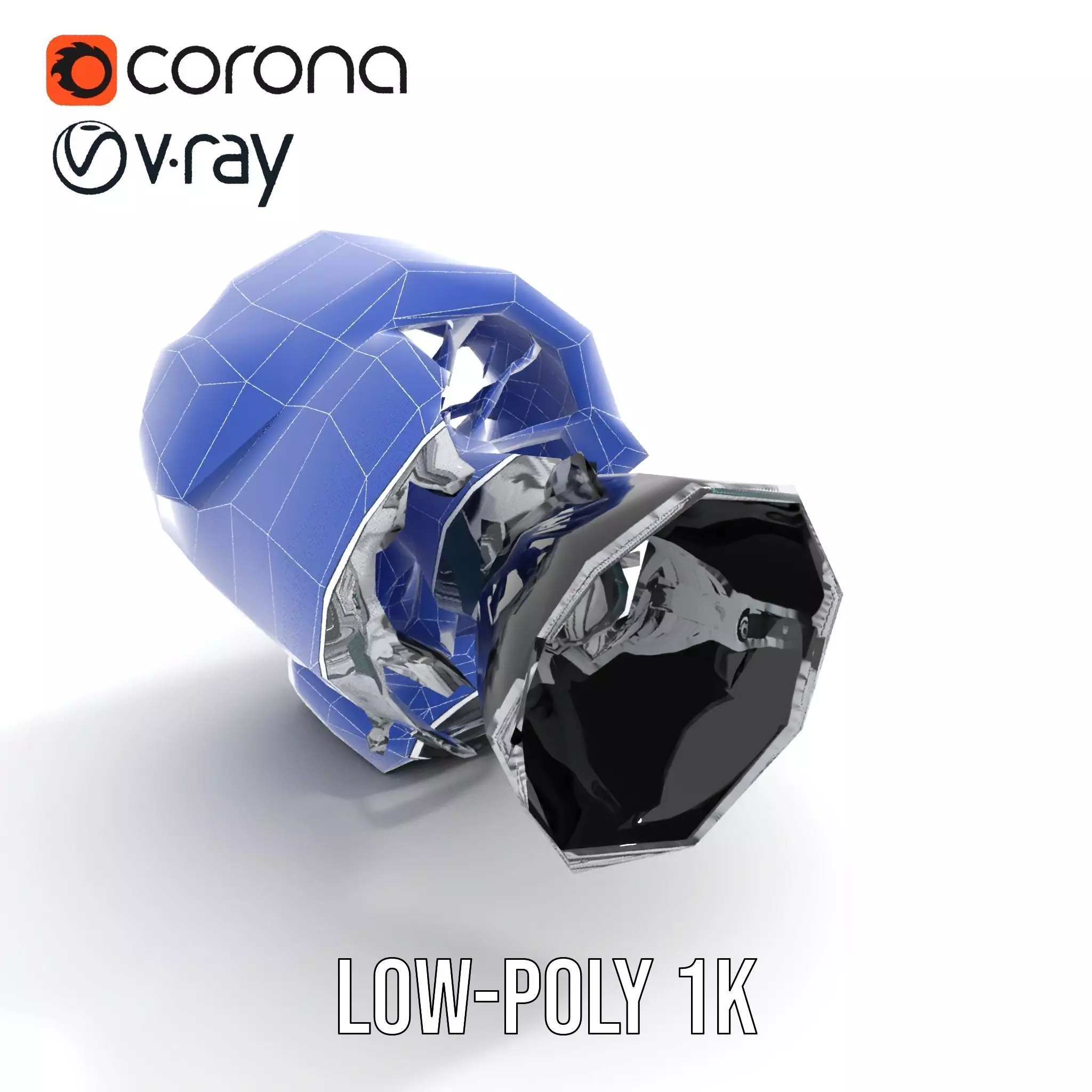 Futuristic Camera Lens Model Pack for SciFi Environments Low-poly 3D model_12