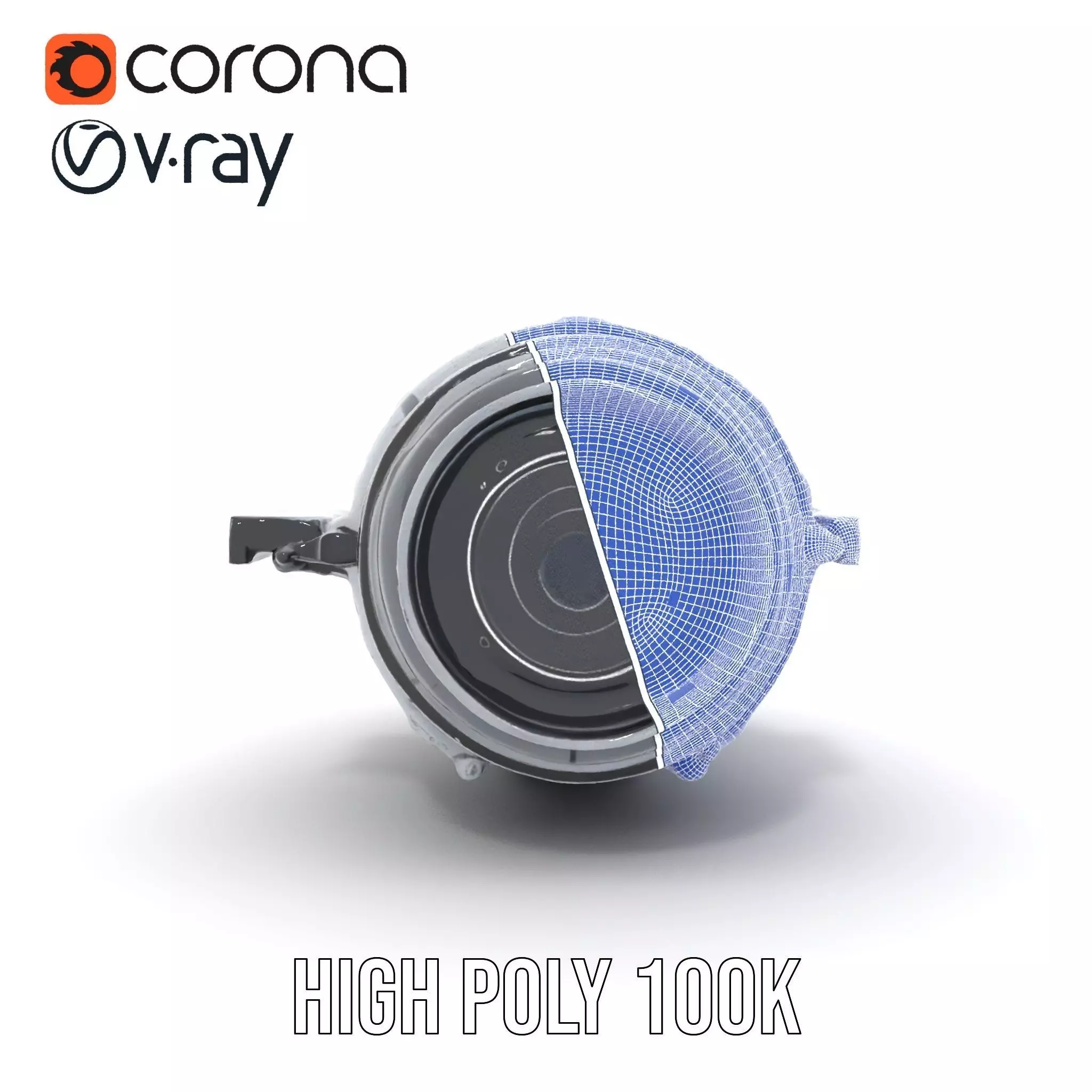 Futuristic Camera Lens Model Pack for SciFi Environments Low-poly 3D model_34