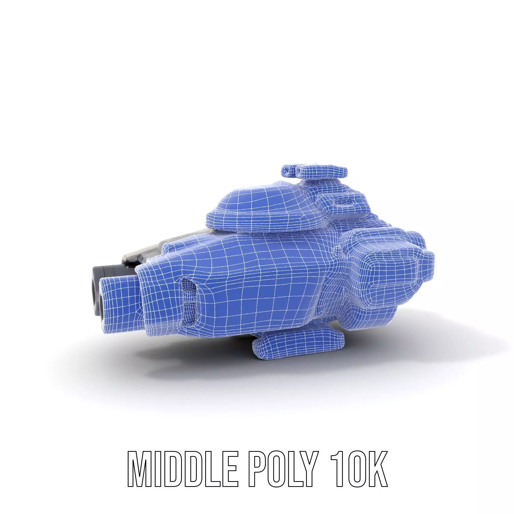 Futuristic Hovercraft Model Pack with SciFi Design Low-poly 3D model_25