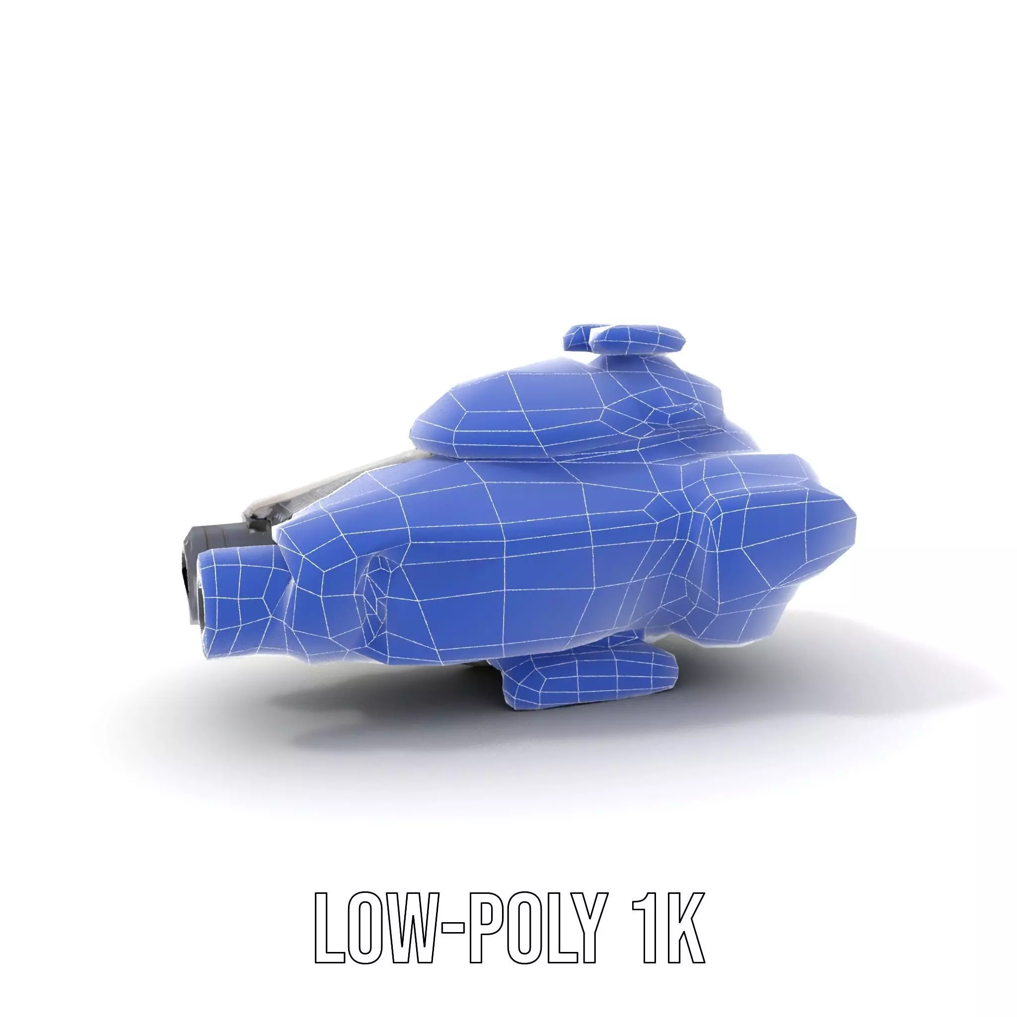 Futuristic Hovercraft Model Pack with SciFi Design Low-poly 3D model_26