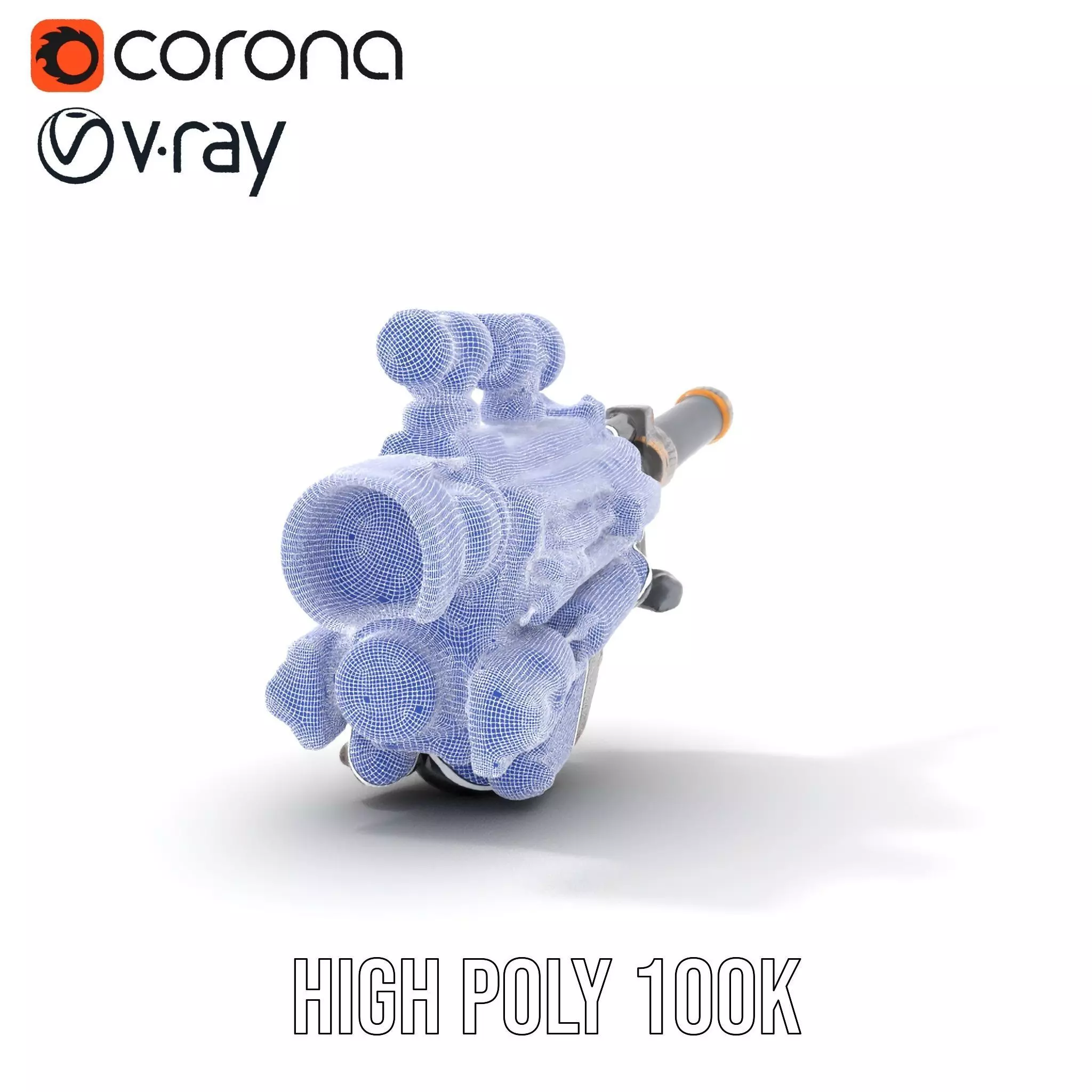 Futuristic Tactical Scope Model Pack Low-poly 3D model_34