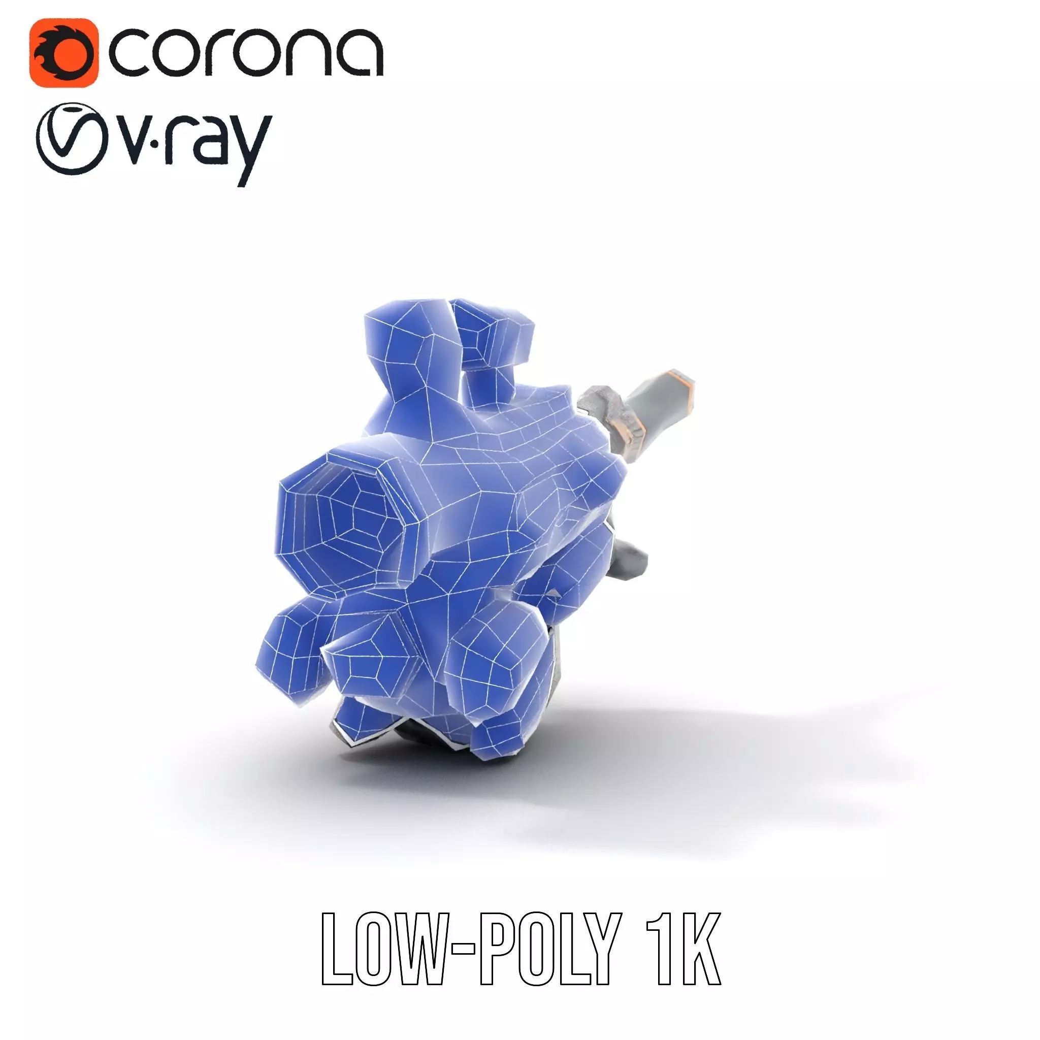 Futuristic Tactical Scope Model Pack Low-poly 3D model_18