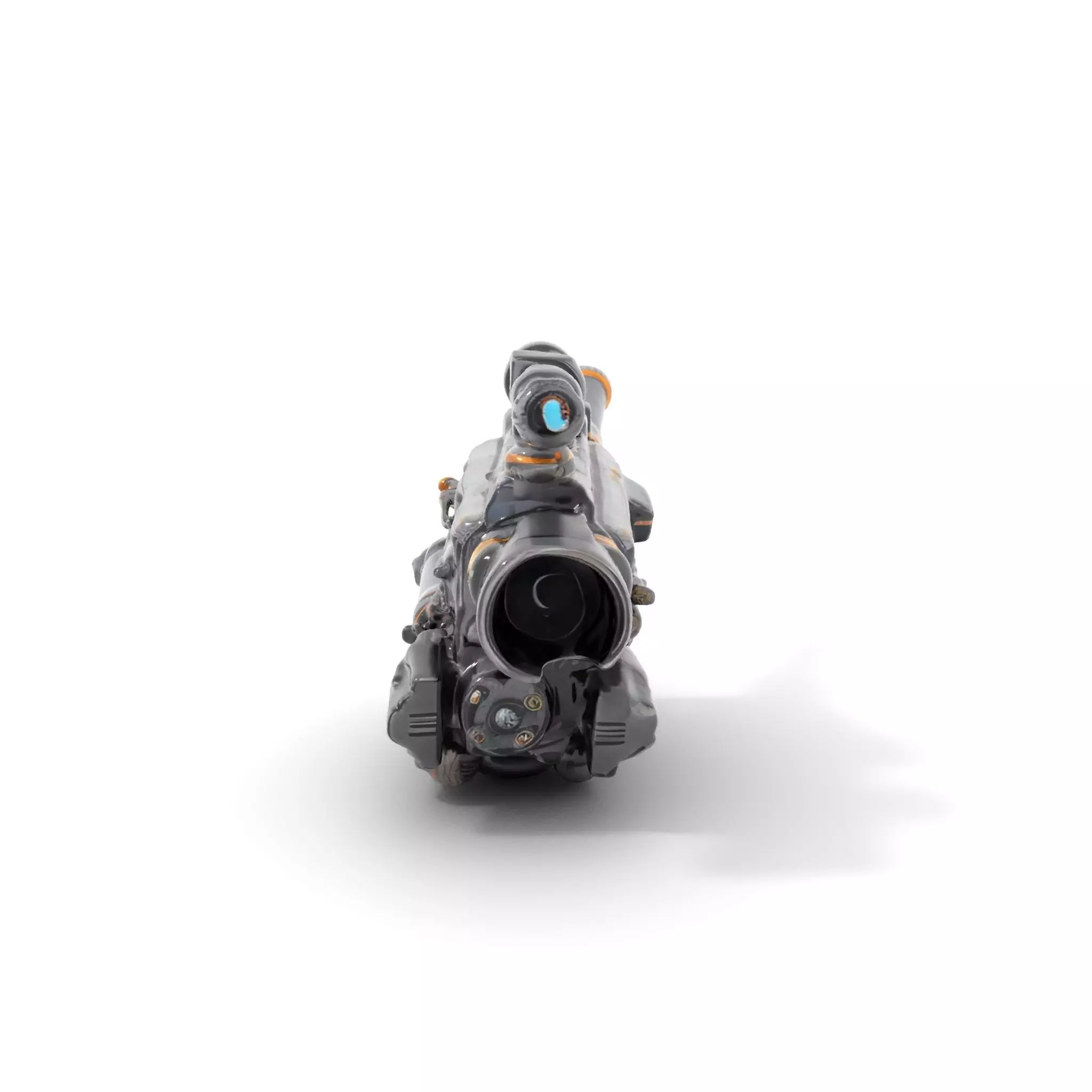 Futuristic Tactical Scope Model Pack Low-poly 3D model_0