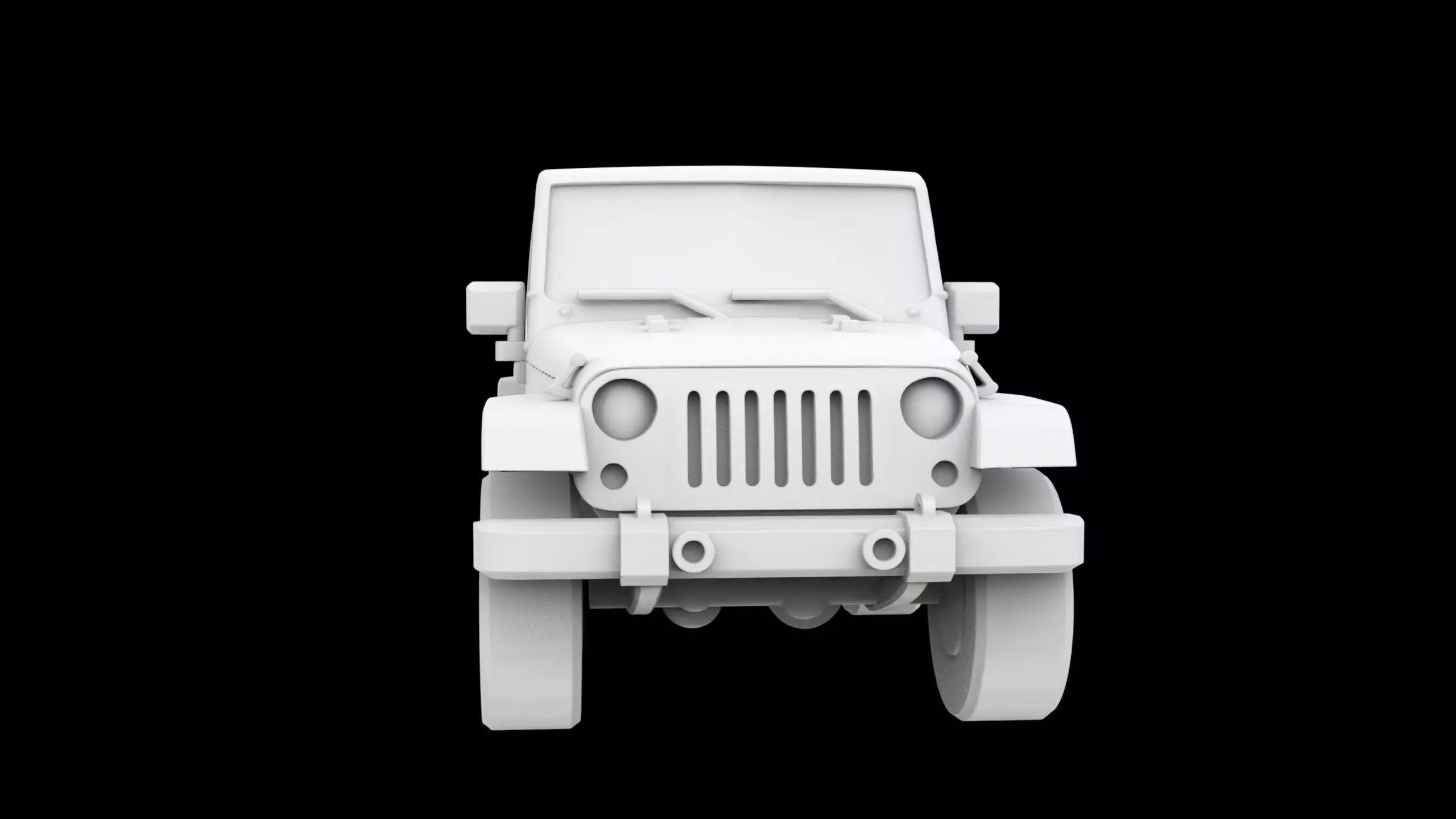 Jeep Wrangler 3D Printable Model 3D print model_5
