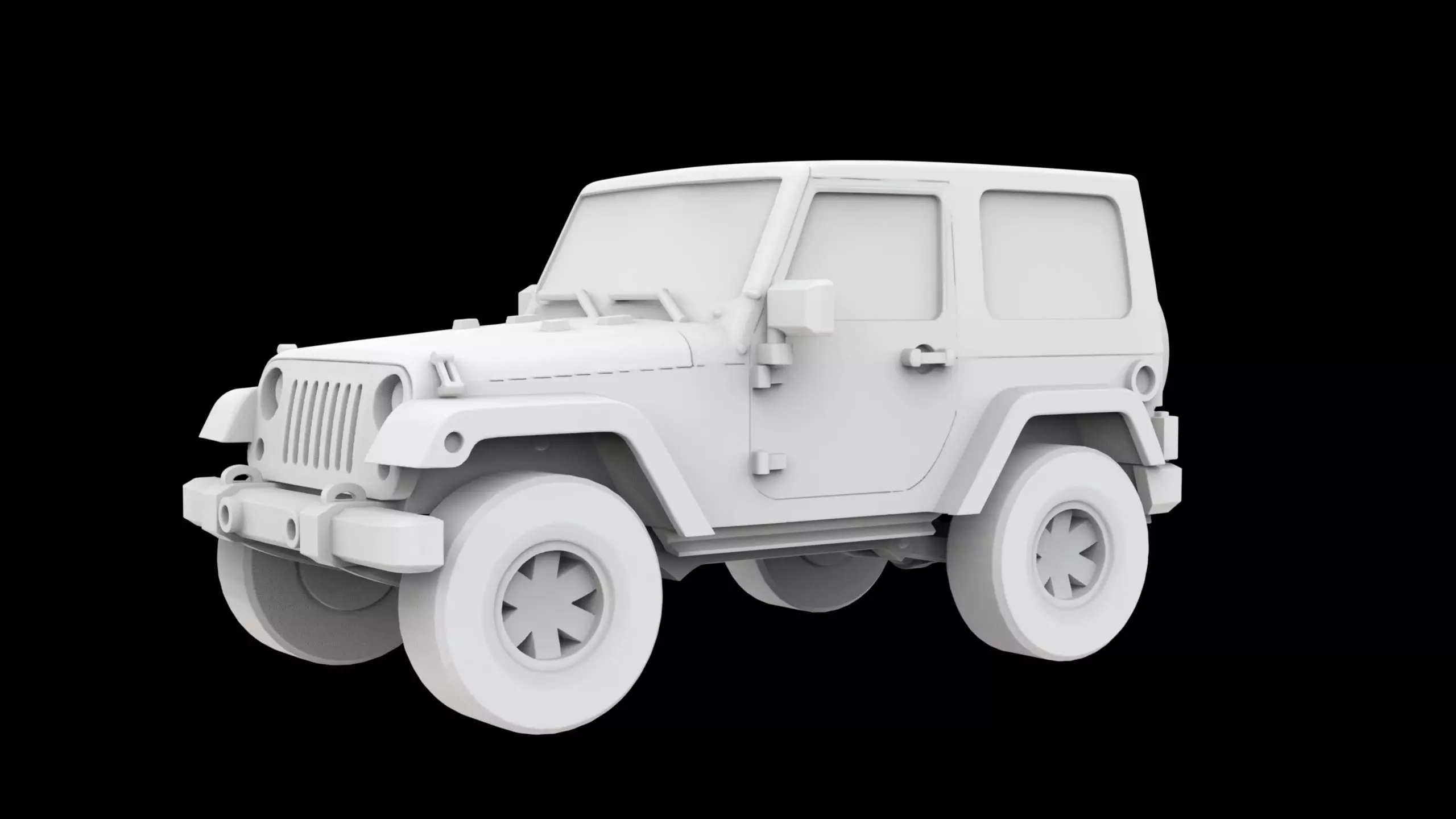 Jeep Wrangler 3D Printable Model 3D print model_6