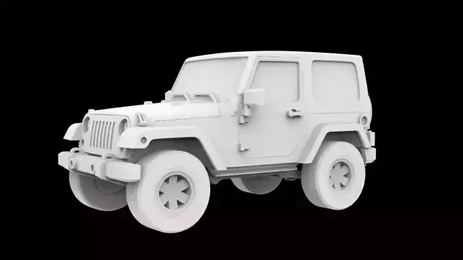 Jeep Wrangler 3D Printable Model 3D print model
