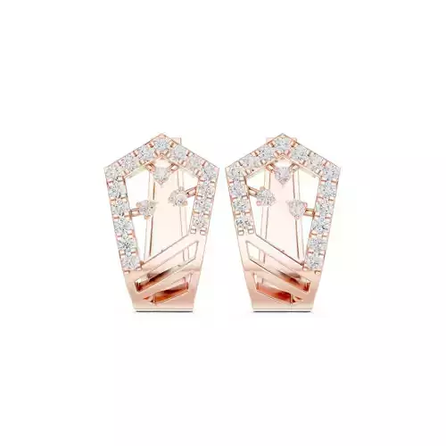 Round Cut Diamond Fancy Earring 3DM STL Video