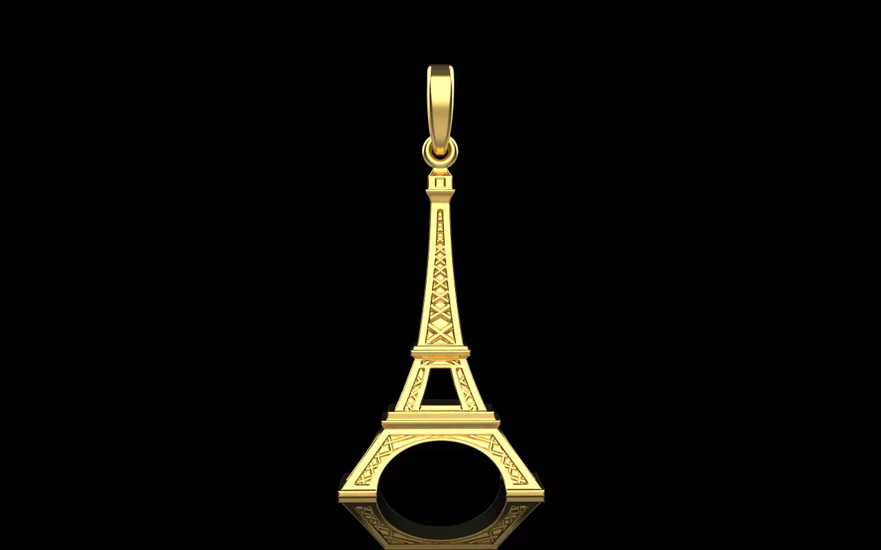 Eiffel Tower pendant model 1382 3D print model_0