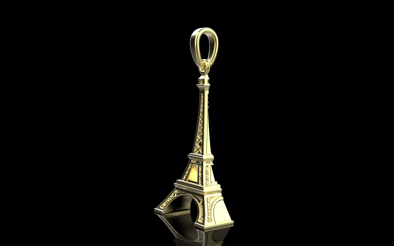 Eiffel Tower pendant model 1382 3D print model_20
