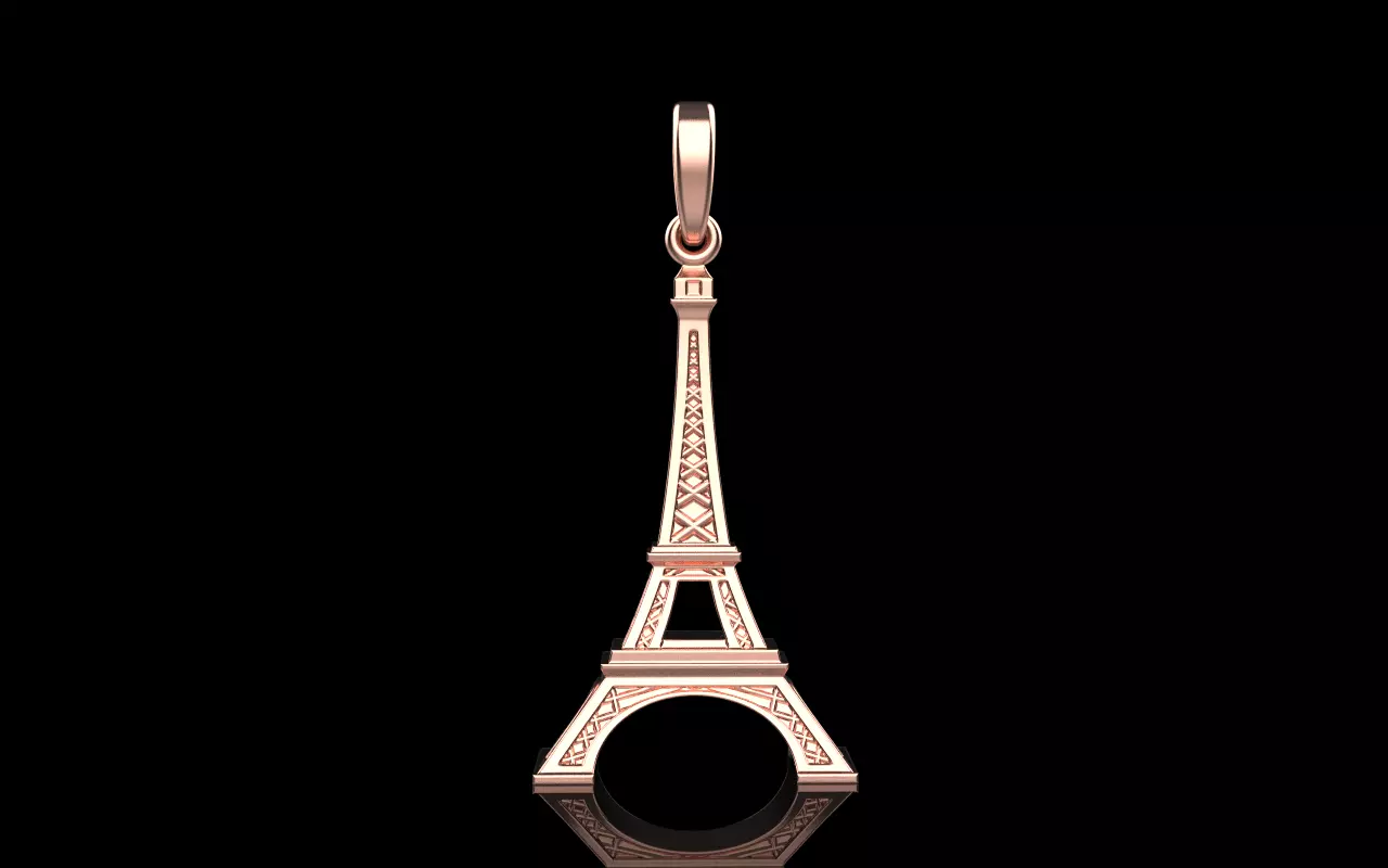 Eiffel Tower pendant model 1382 3D print model_12