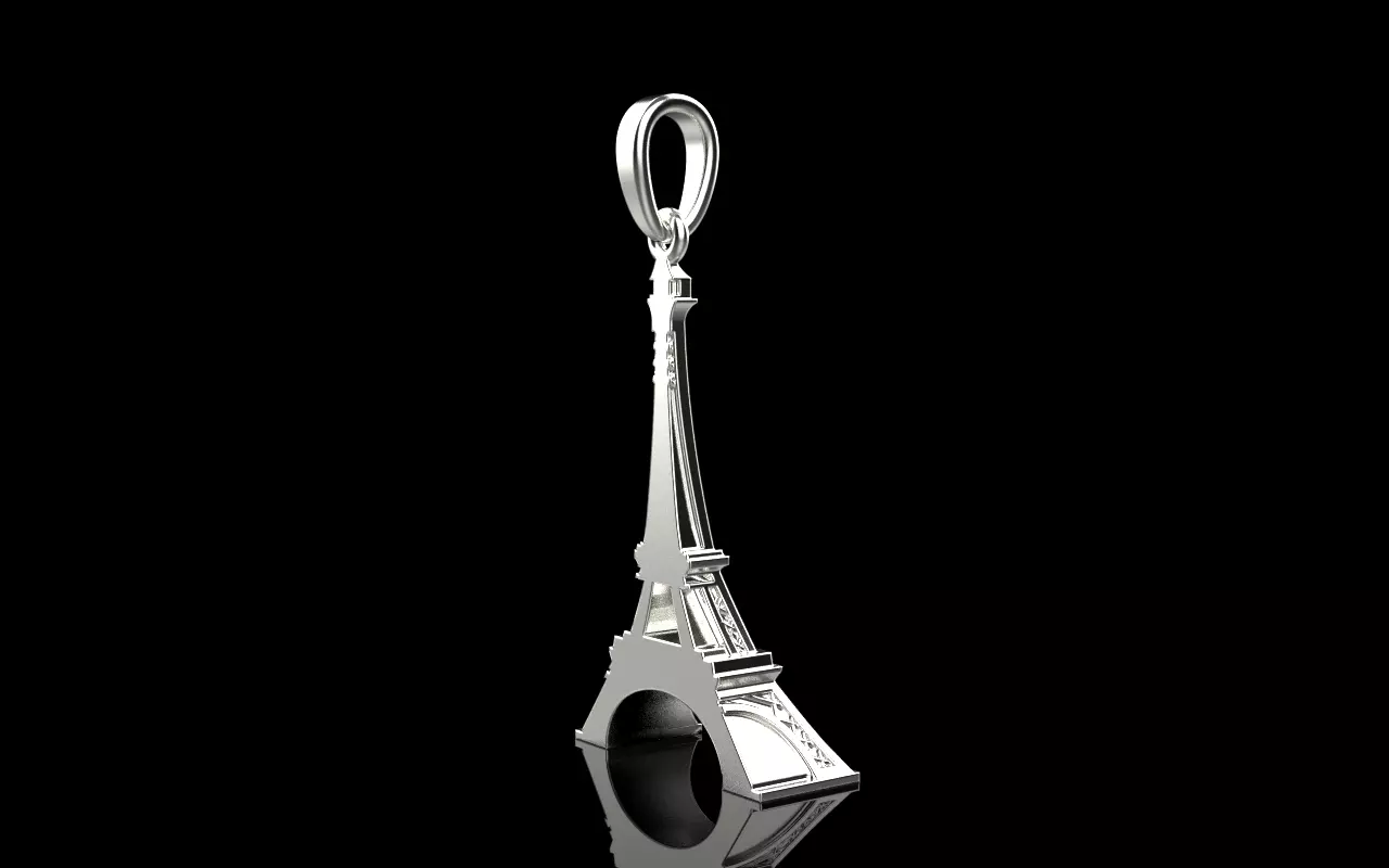 Eiffel Tower pendant model 1382 3D print model_19