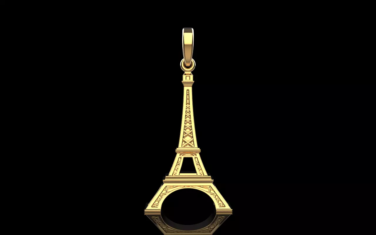 Eiffel Tower pendant model 1382 3D print model_10