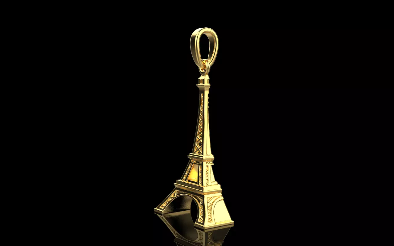 Eiffel Tower pendant model 1382 3D print model_2