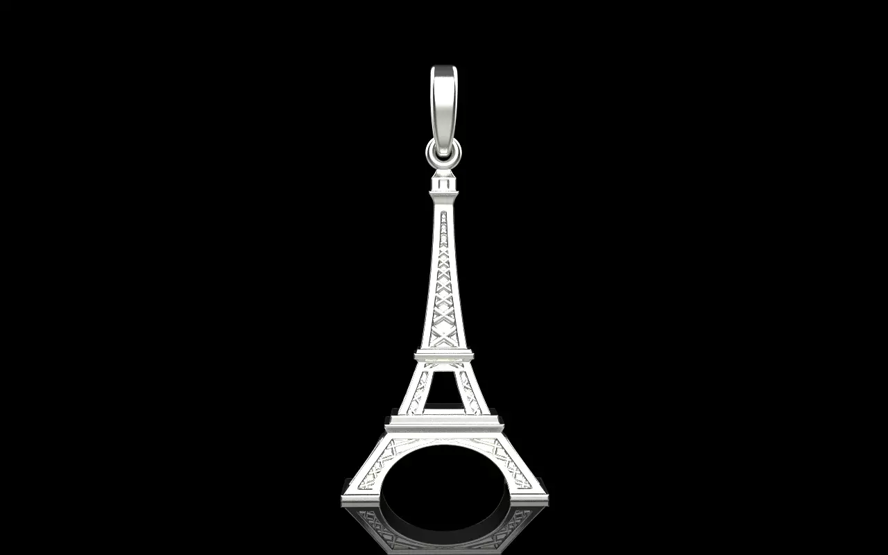 Eiffel Tower pendant model 1382 3D print model_13