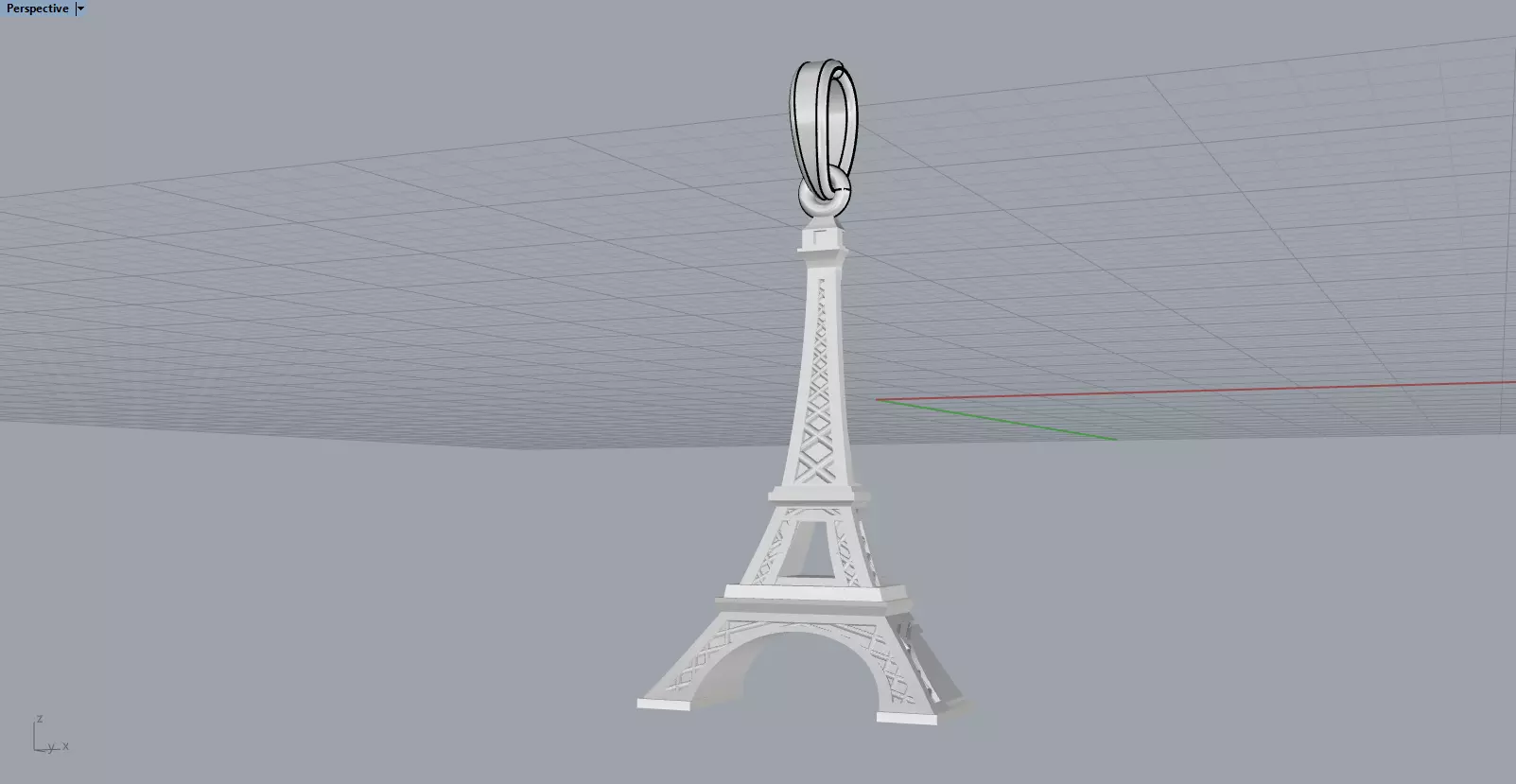 Eiffel Tower pendant model 1382 3D print model_8