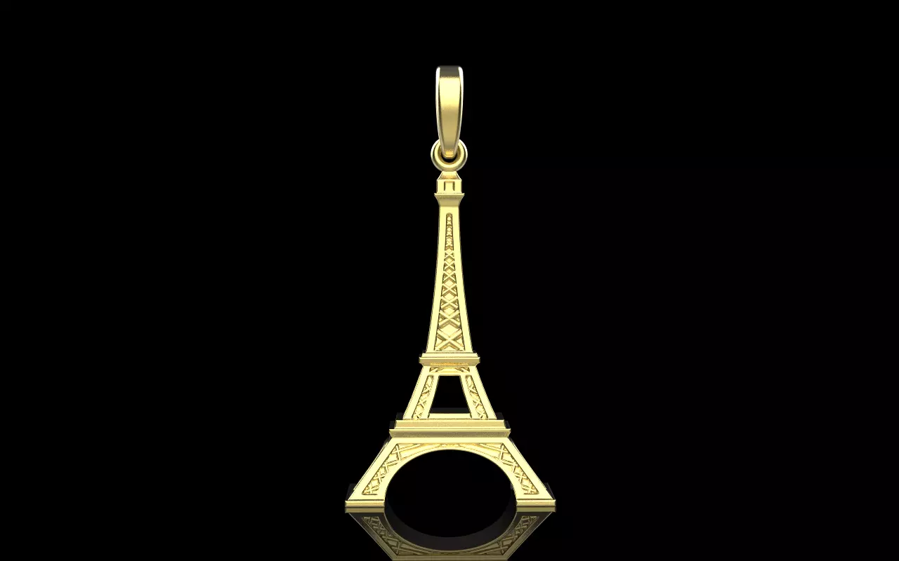 Eiffel Tower pendant model 1382 3D print model_9