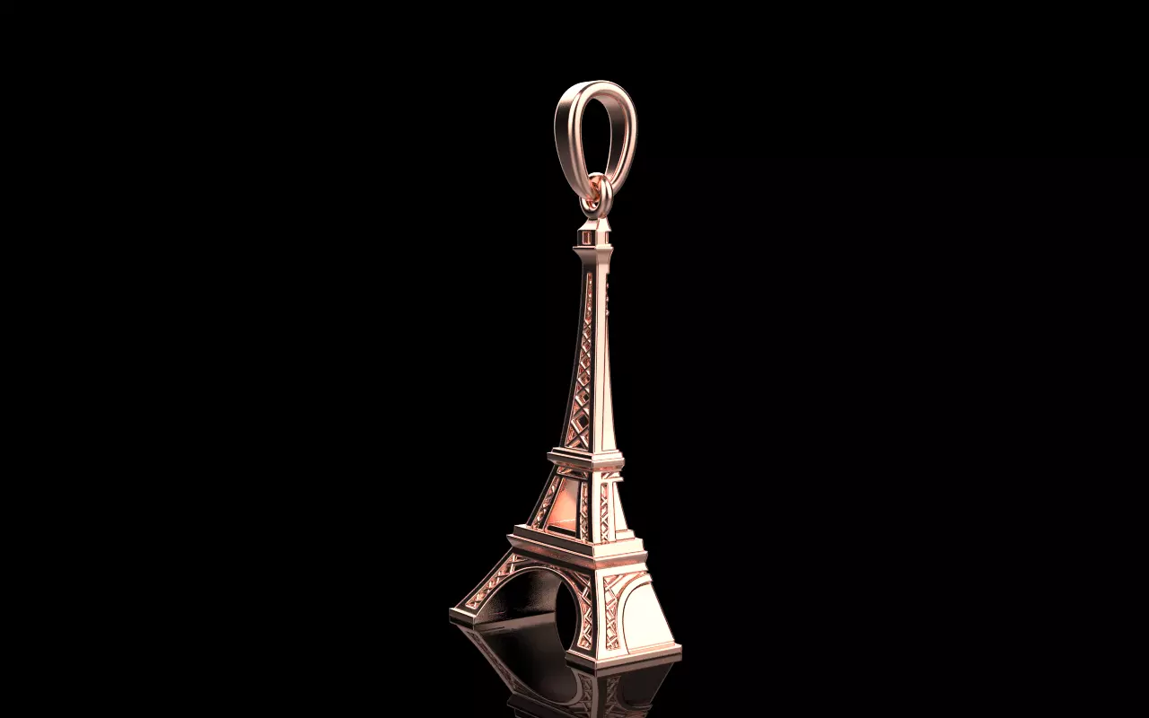 Eiffel Tower pendant model 1382 3D print model_21