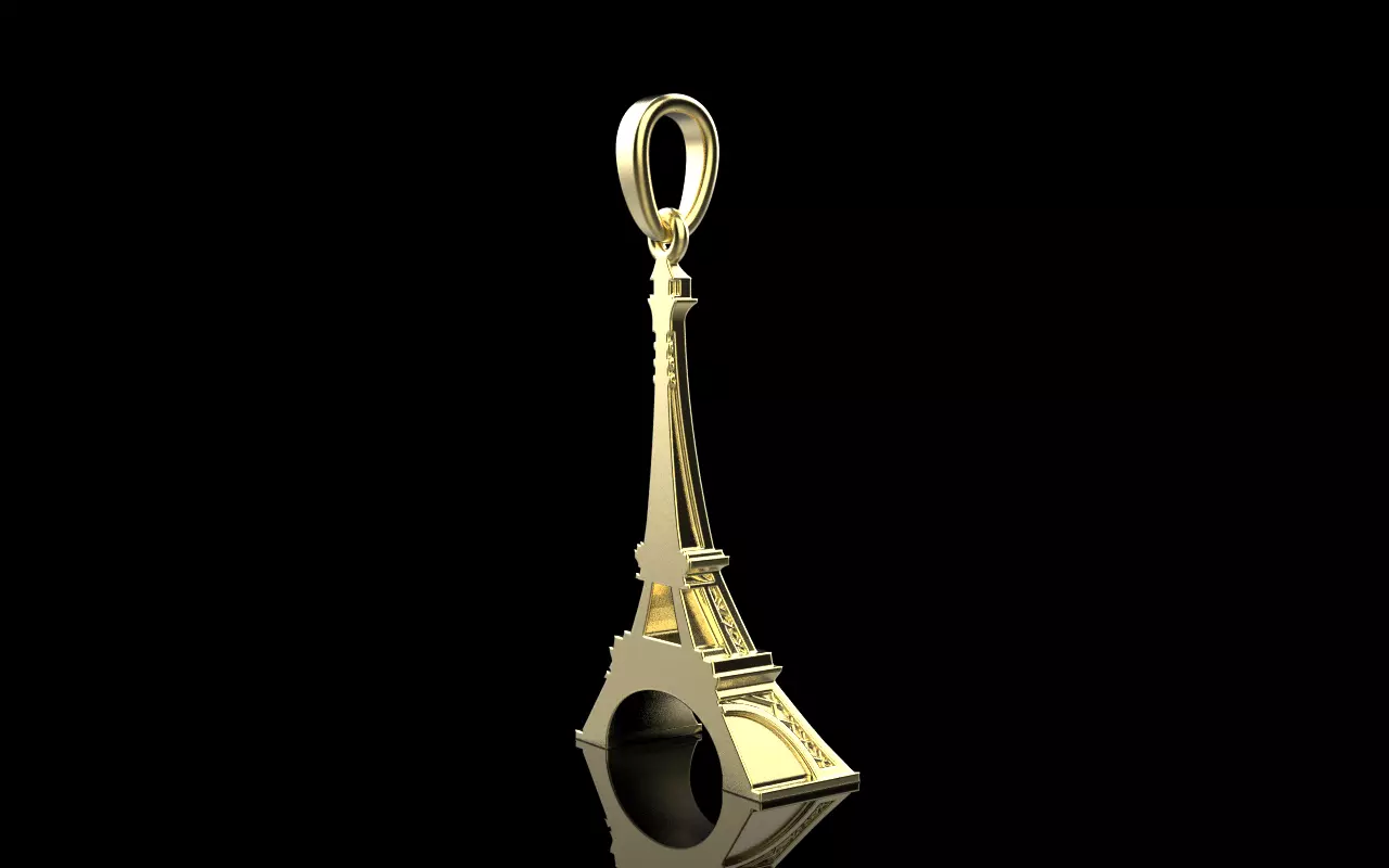 Eiffel Tower pendant model 1382 3D print model_15