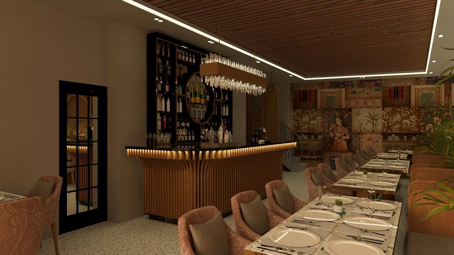 Patna Moti Mahal Restaurant 3D model_5