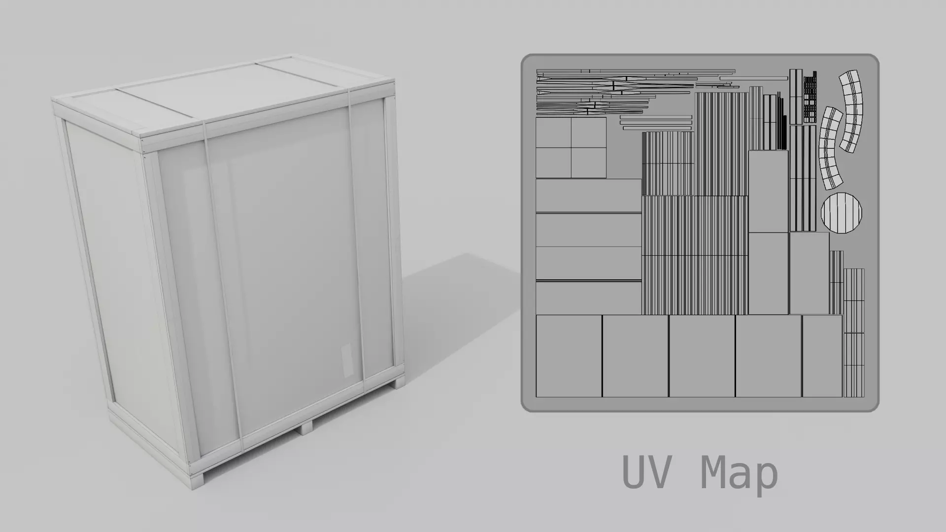 Customizable Wooden Crate Trio - Vertical Mix 3D Model Collection_18