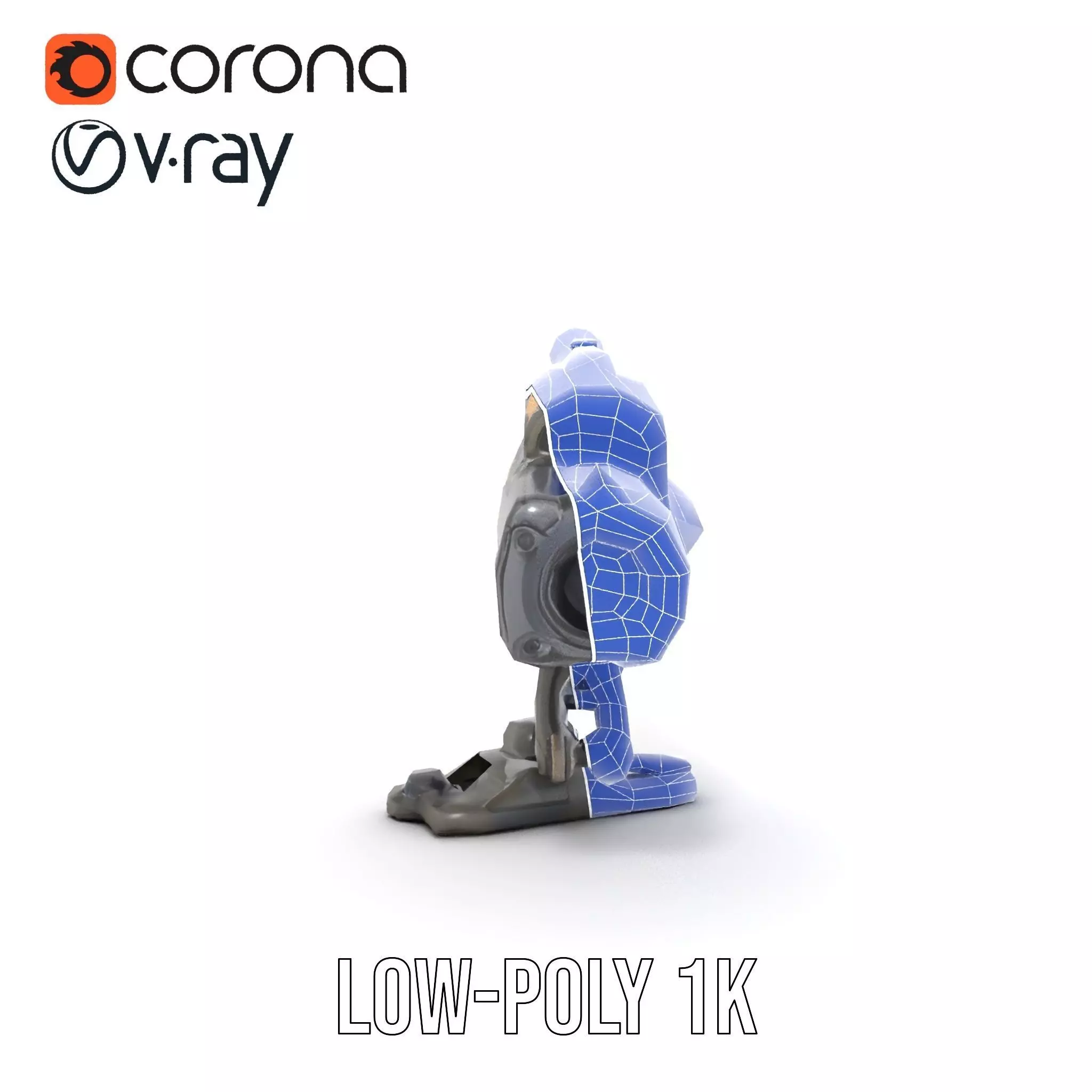 Tactical Turret Model Pack with Camo Texture Low-poly 3D model_23