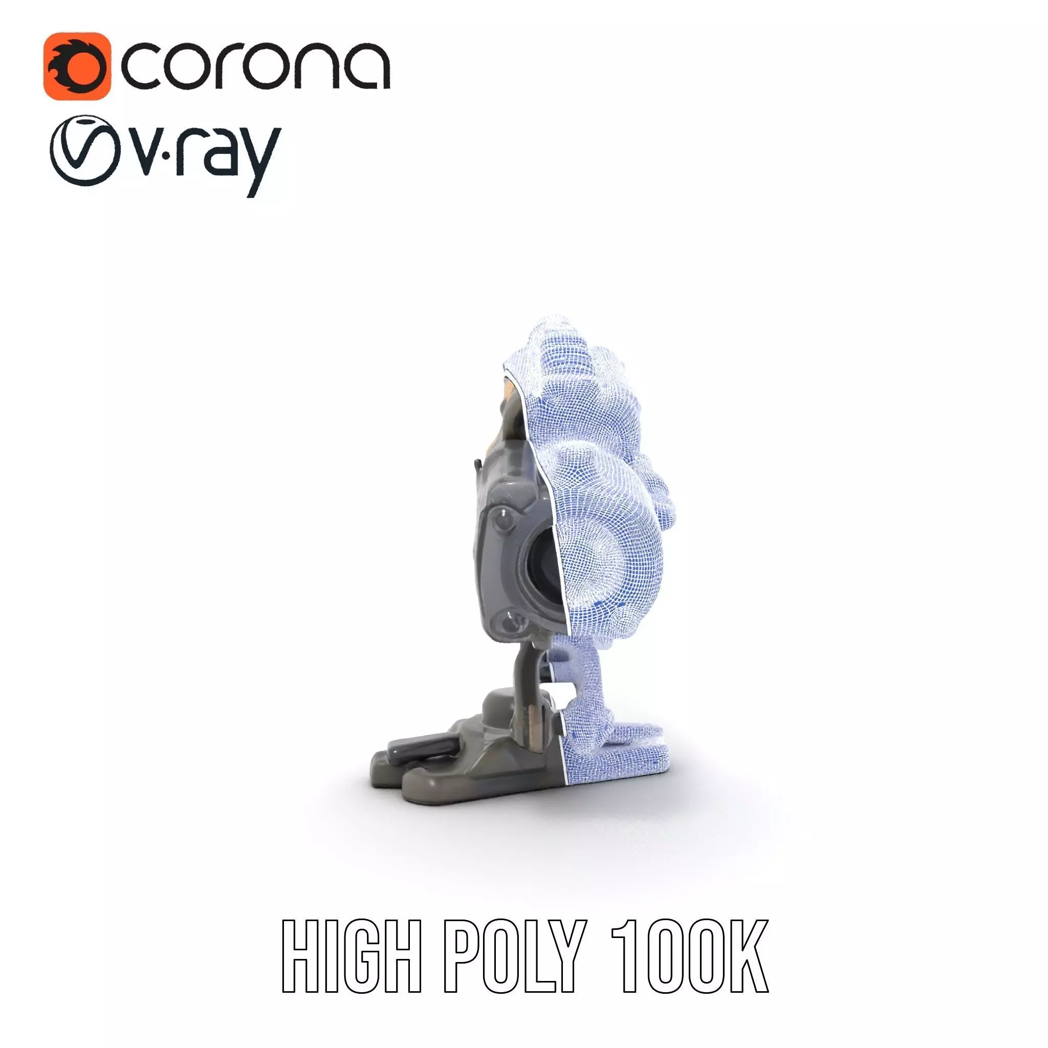 Tactical Turret Model Pack with Camo Texture Low-poly 3D model_32