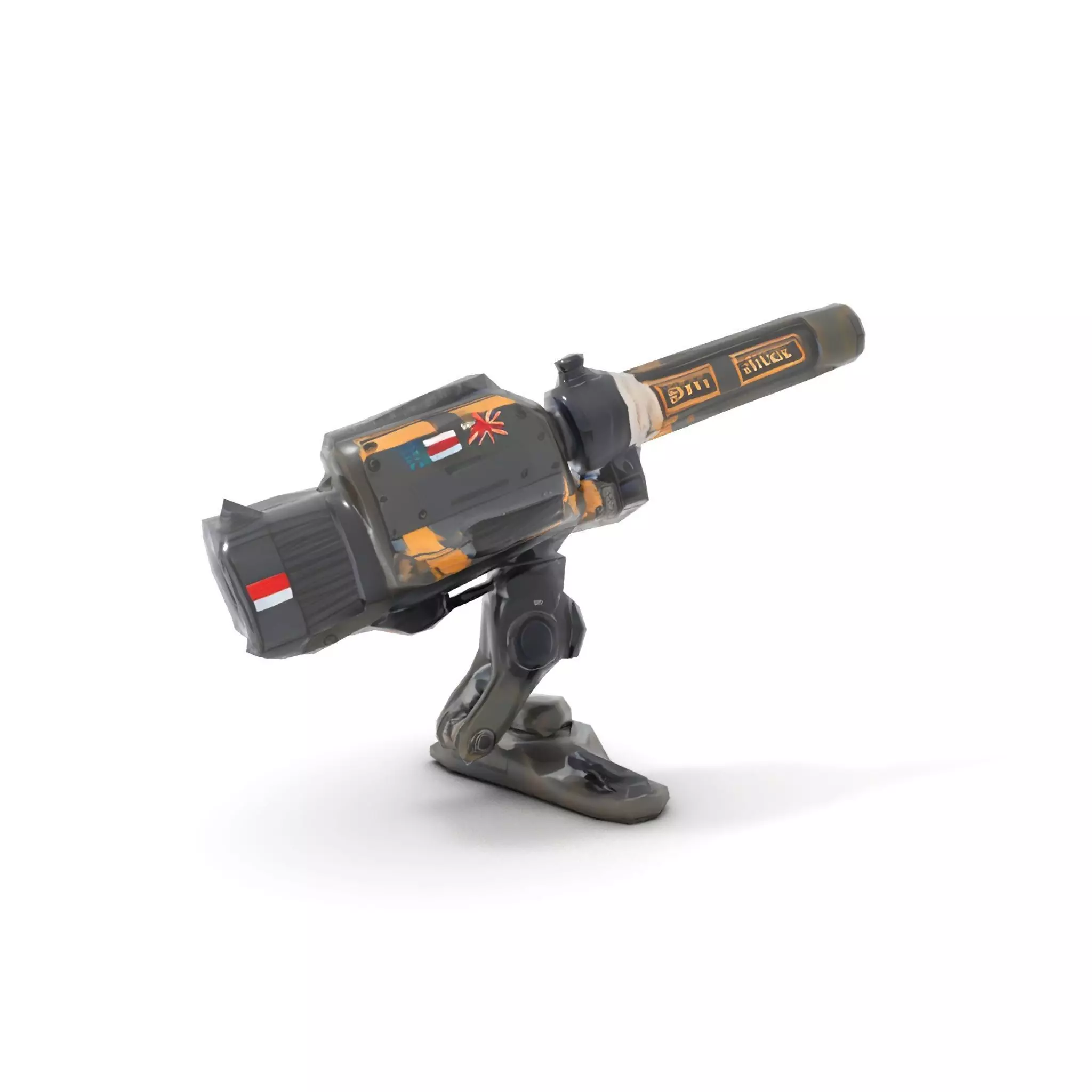 Tactical Turret Model Pack with Camo Texture Low-poly 3D model_20