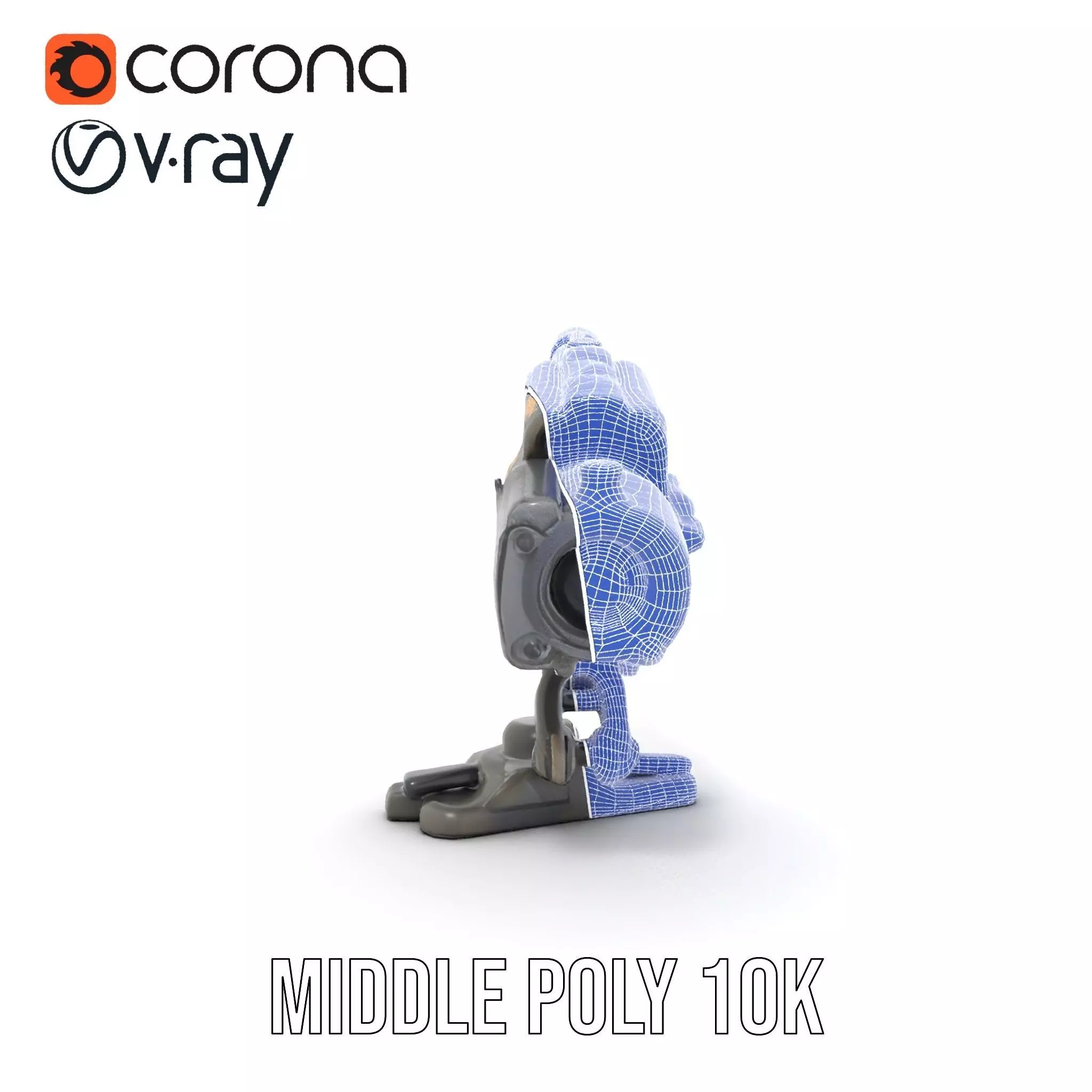 Tactical Turret Model Pack with Camo Texture Low-poly 3D model_30