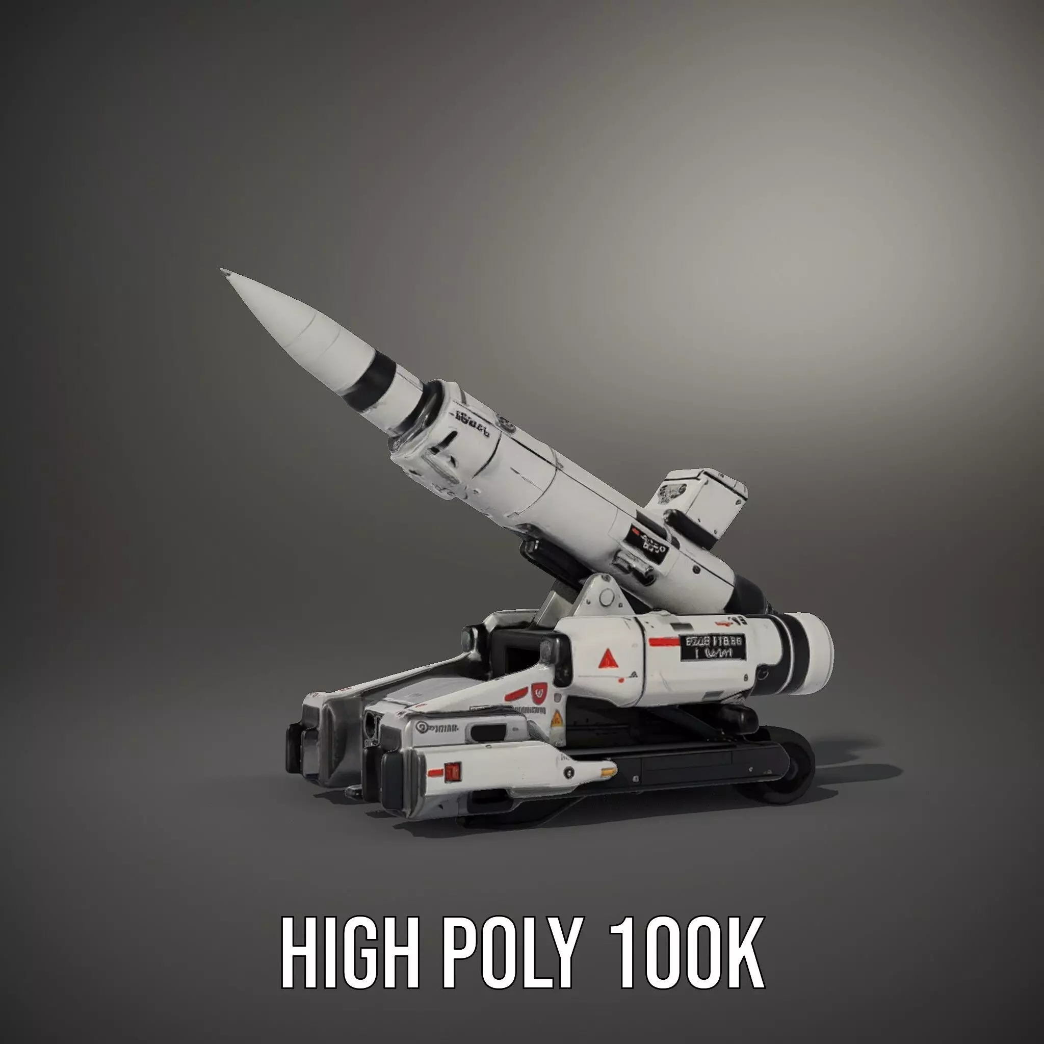 Futuristic Missile Launcher Model Pack Low-poly 3D model_9