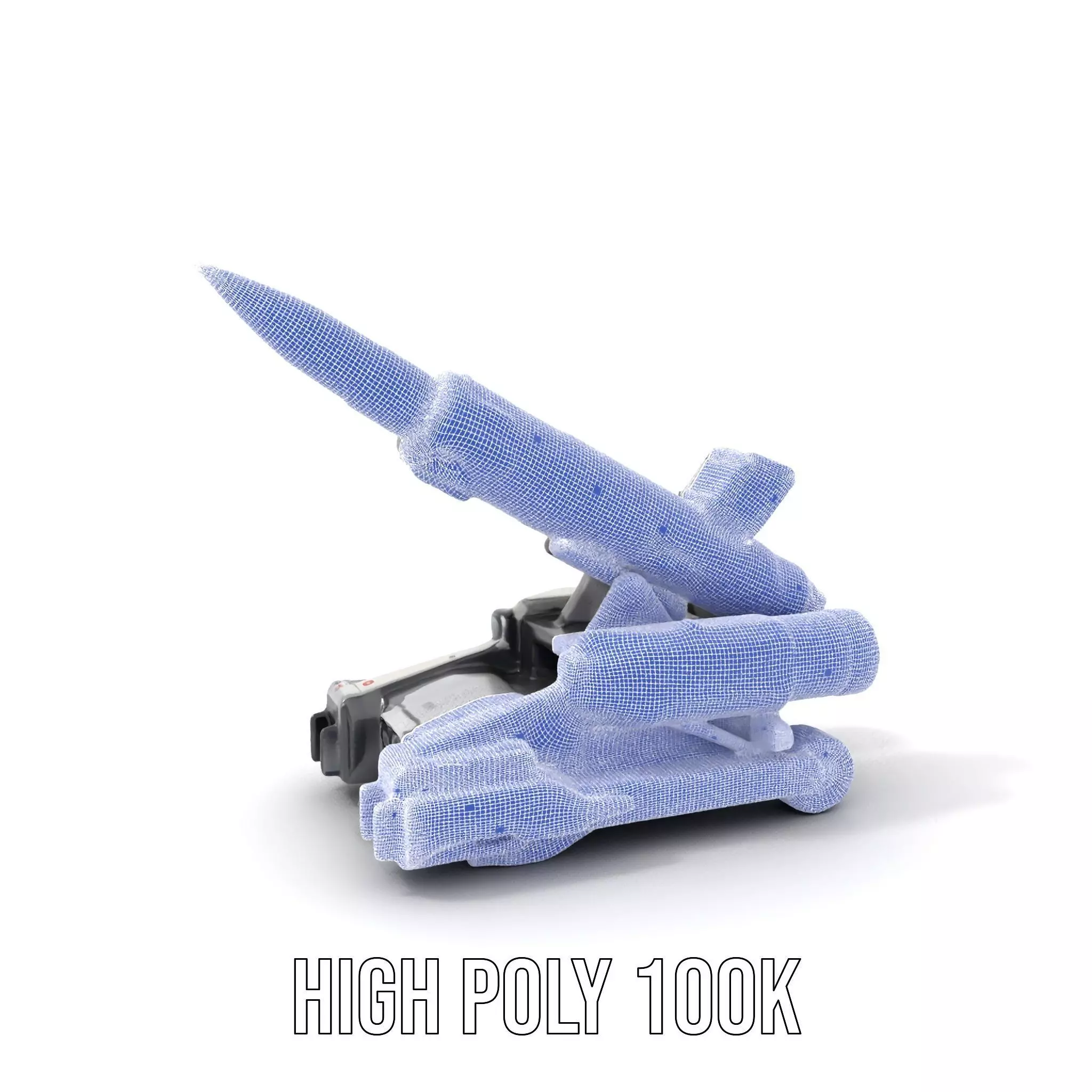 Futuristic Missile Launcher Model Pack Low-poly 3D model_5