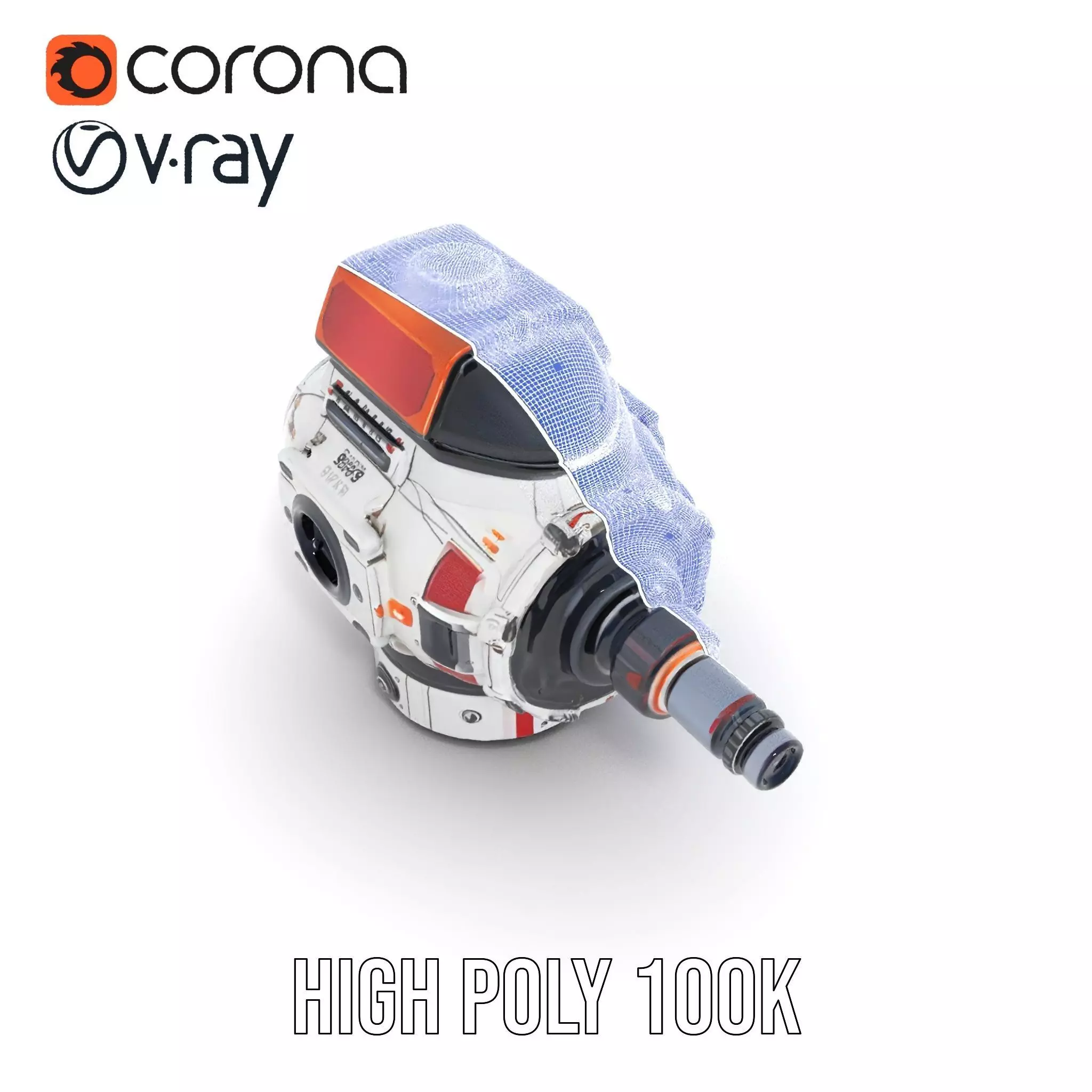 Futuristic SciFi Camera Model Pack with HighDetail Features Low-poly 3D model_33