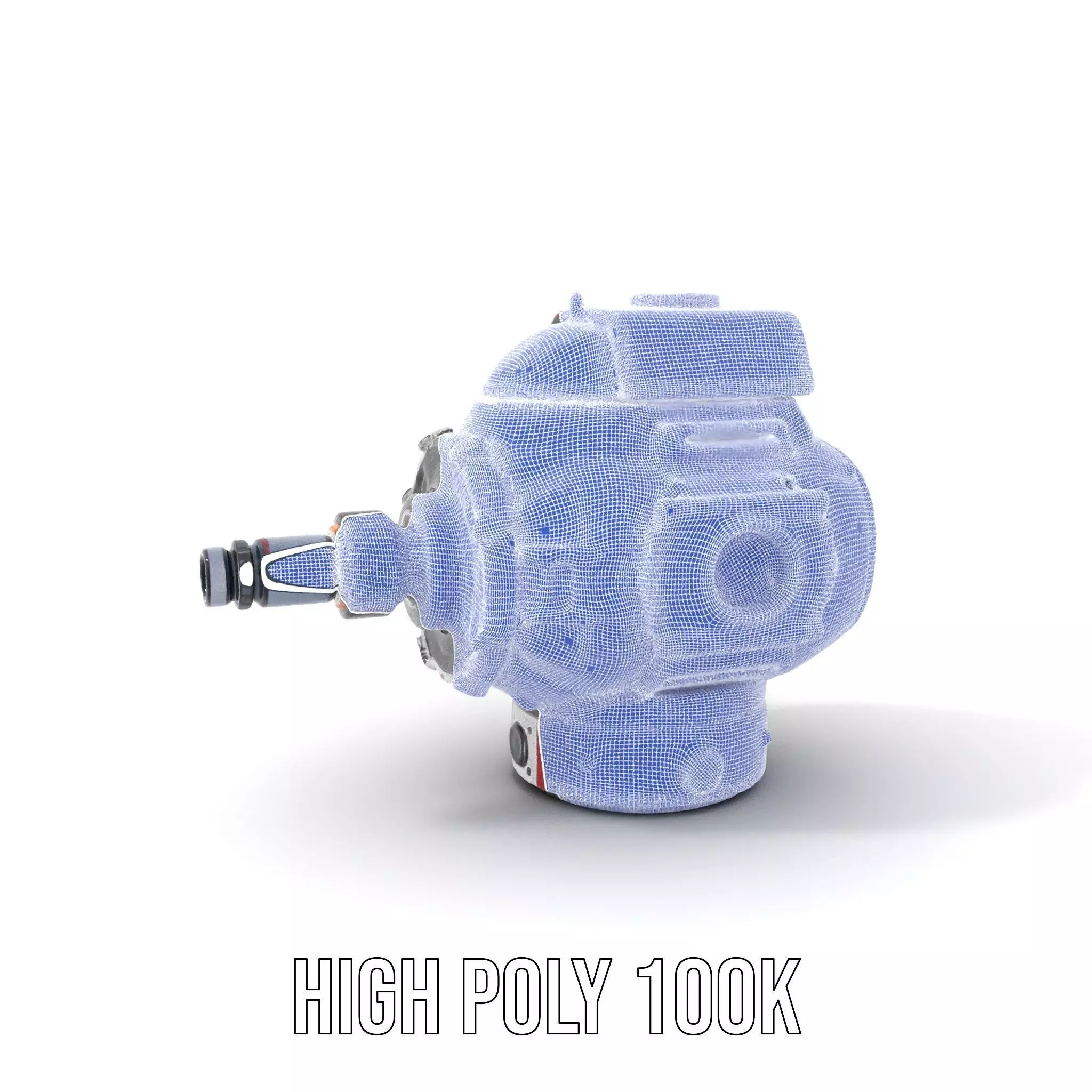 Futuristic SciFi Camera Model Pack with HighDetail Features Low-poly 3D model_5