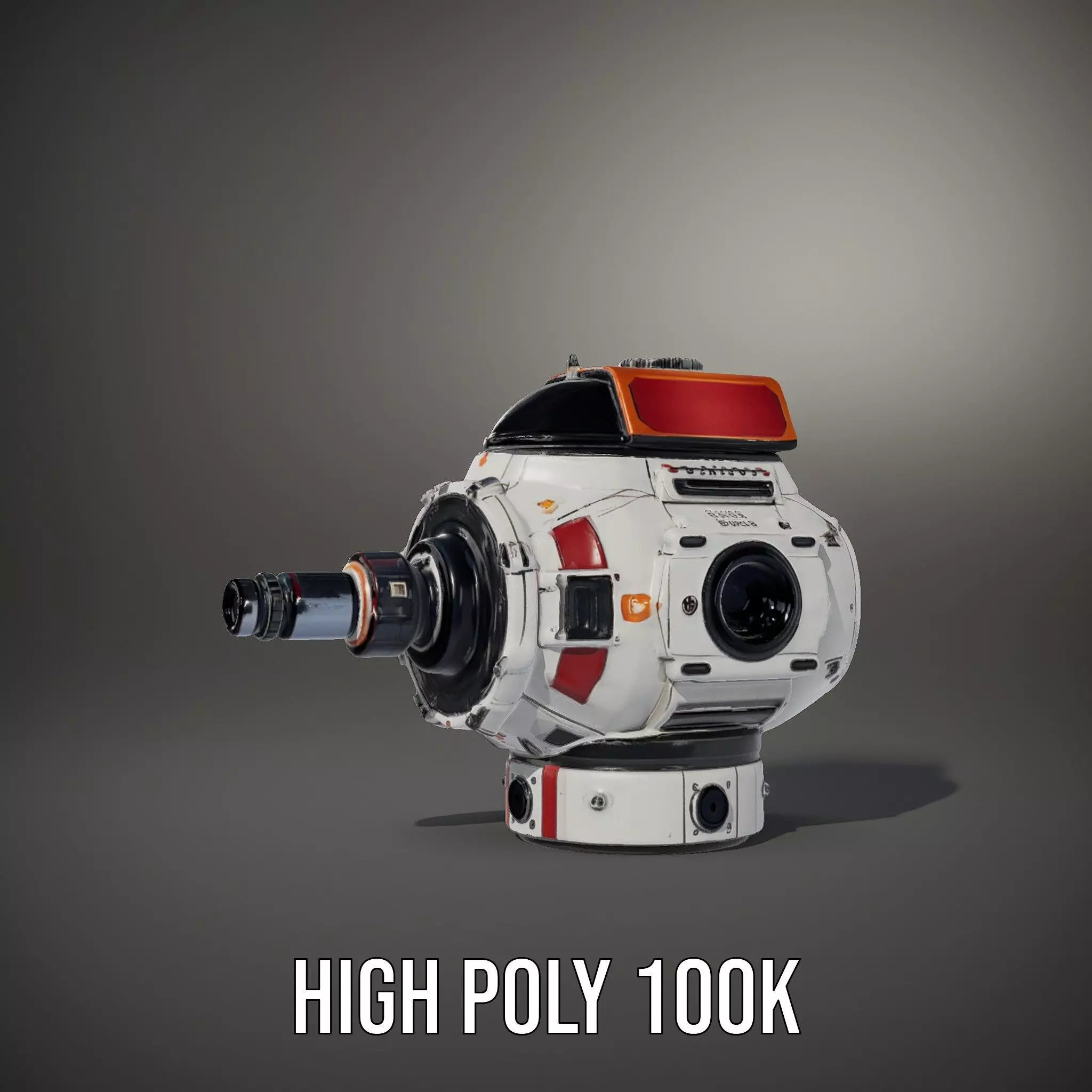 Futuristic SciFi Camera Model Pack with HighDetail Features Low-poly 3D model_9