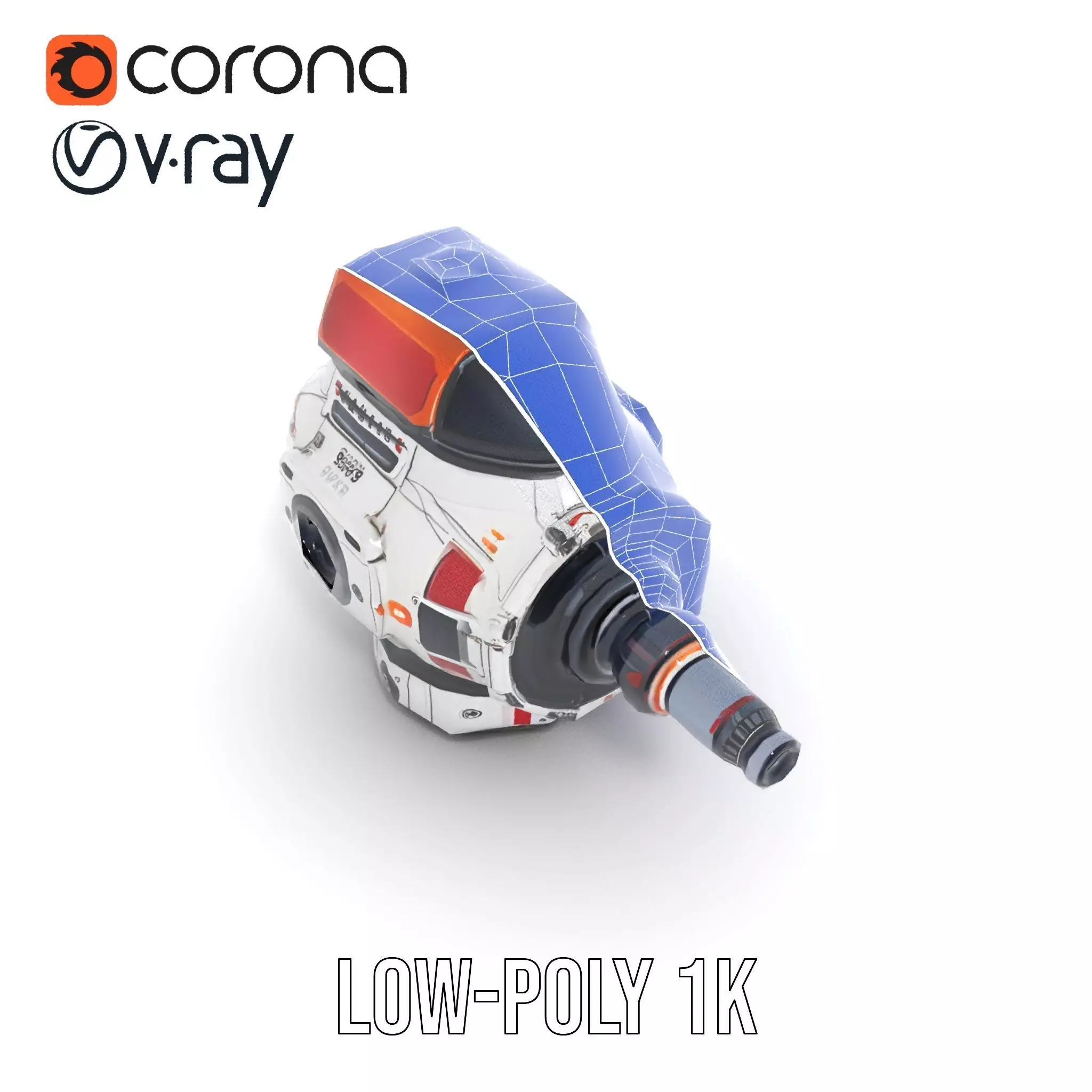 Futuristic SciFi Camera Model Pack with HighDetail Features Low-poly 3D model_31