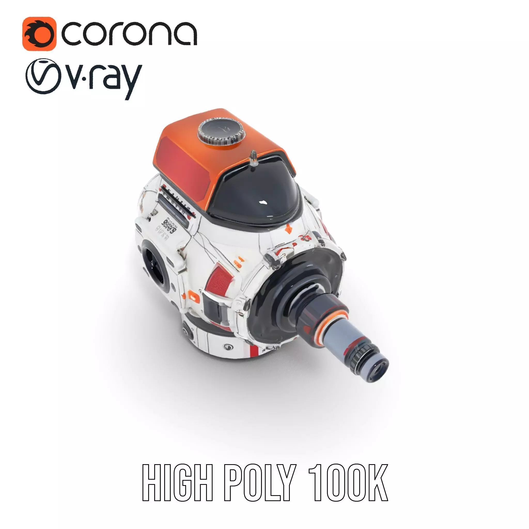 Futuristic SciFi Camera Model Pack with HighDetail Features Low-poly 3D model_23