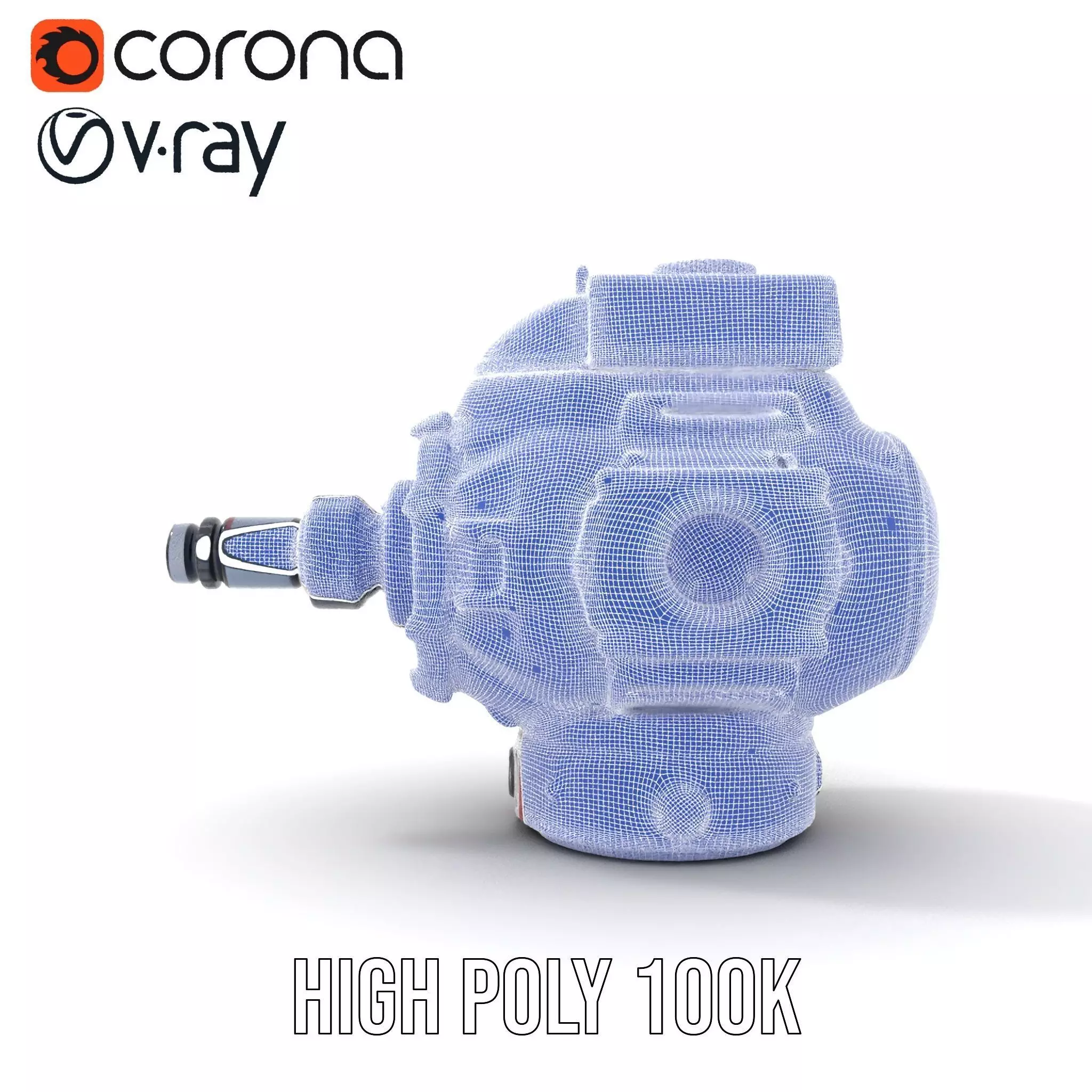 Futuristic SciFi Camera Model Pack with HighDetail Features Low-poly 3D model_35