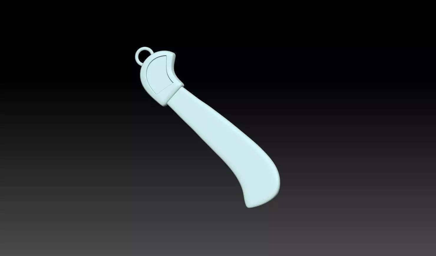Knife Pendant 3D Model 3D print model_3
