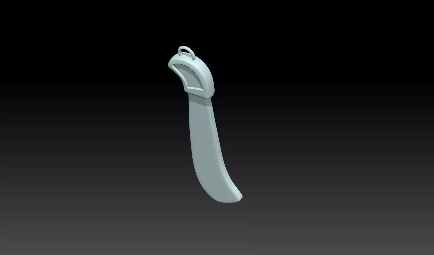 Knife Pendant 3D Model 3D print model_11