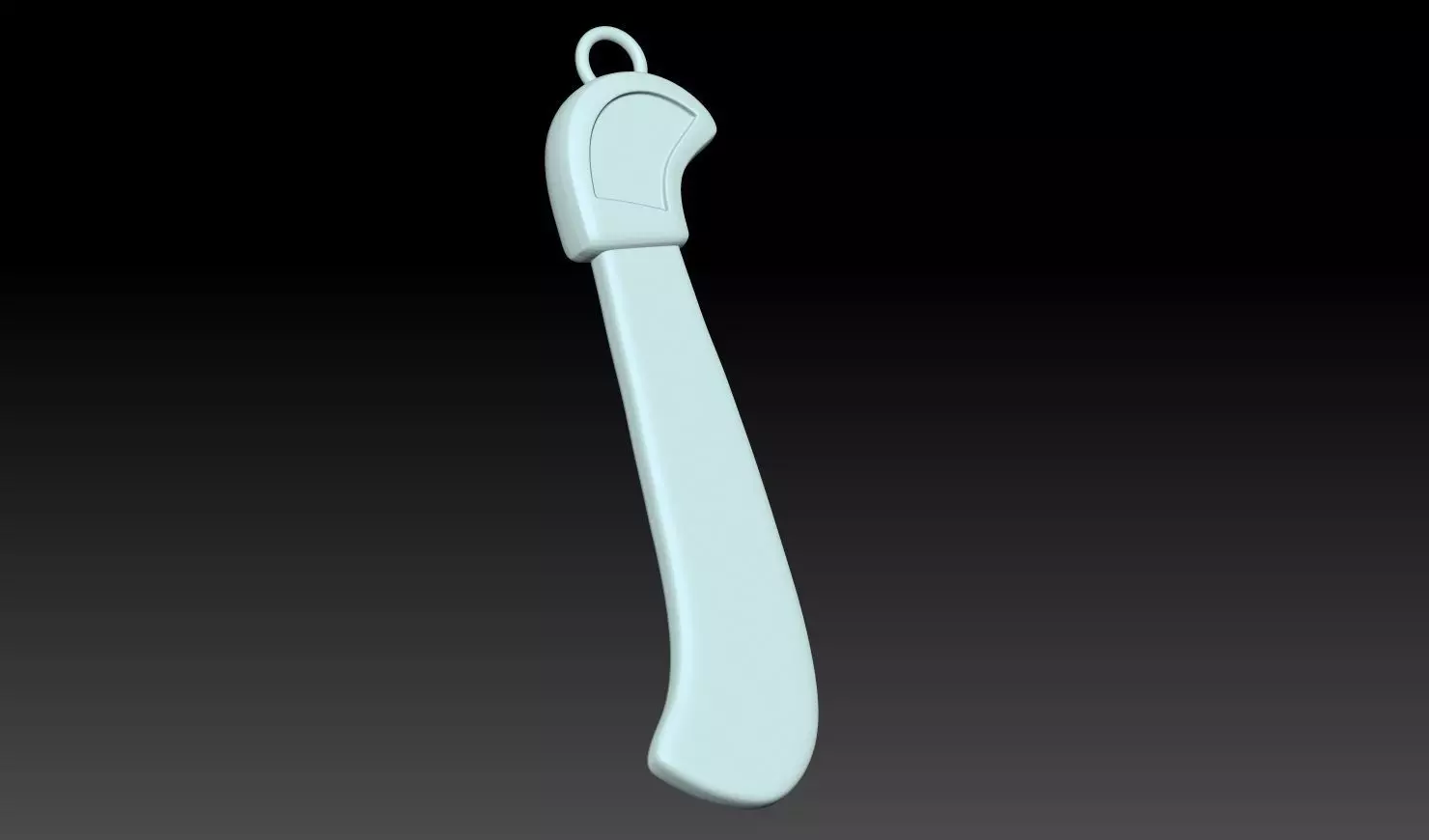 Knife Pendant 3D Model 3D print model_0