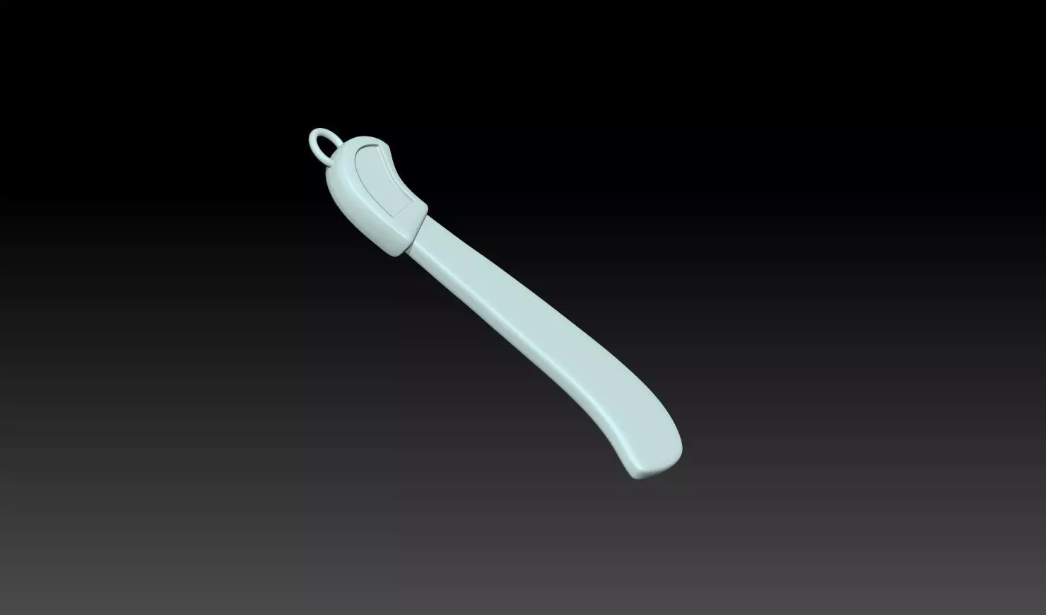 Knife Pendant 3D Model 3D print model_13