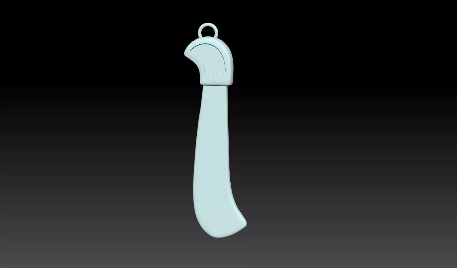 Knife Pendant 3D Model 3D print model_10