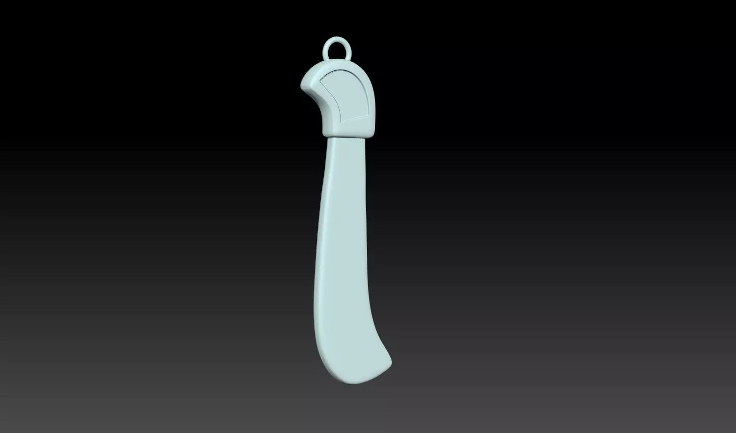 Knife Pendant 3D Model 3D print model_9