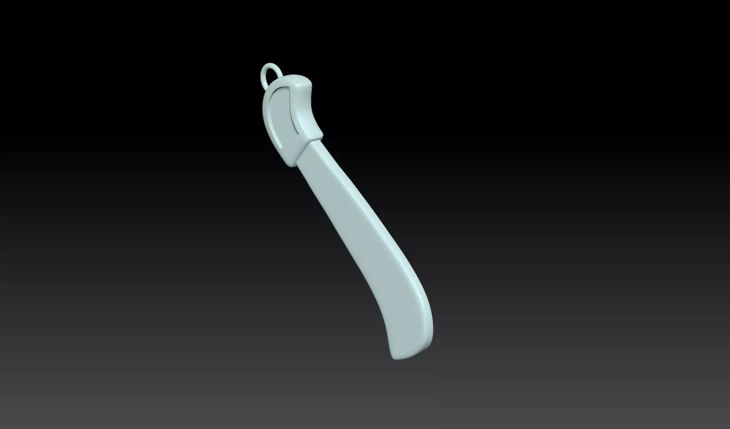 Knife Pendant 3D Model 3D print model_4