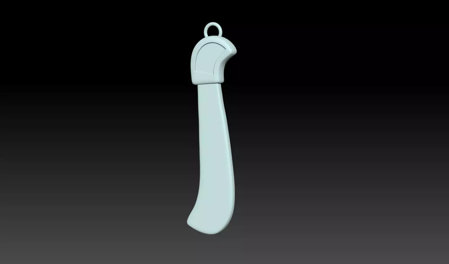 Knife Pendant 3D Model 3D print model_6