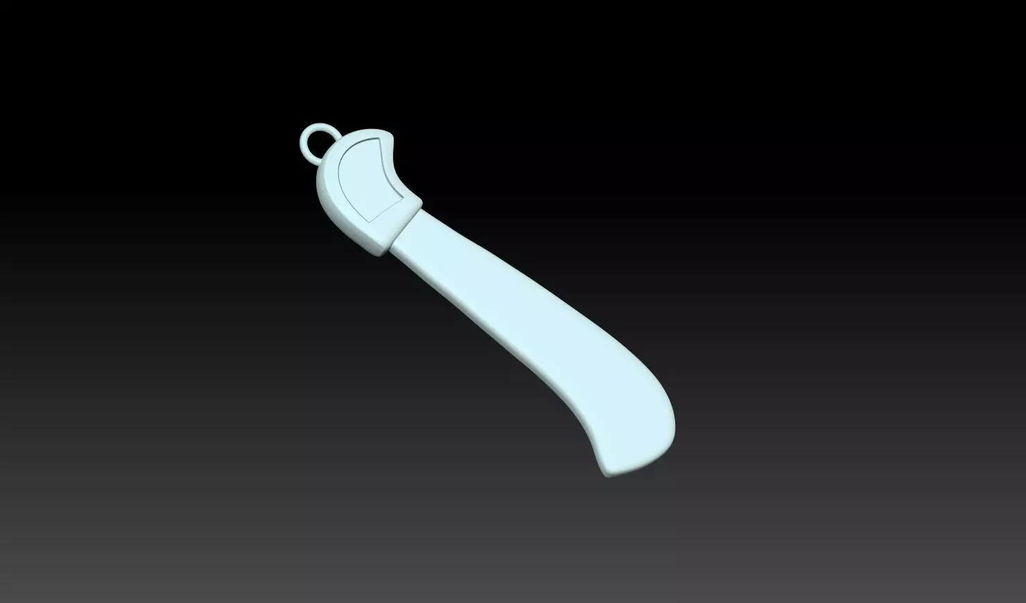 Knife Pendant 3D Model 3D print model_2
